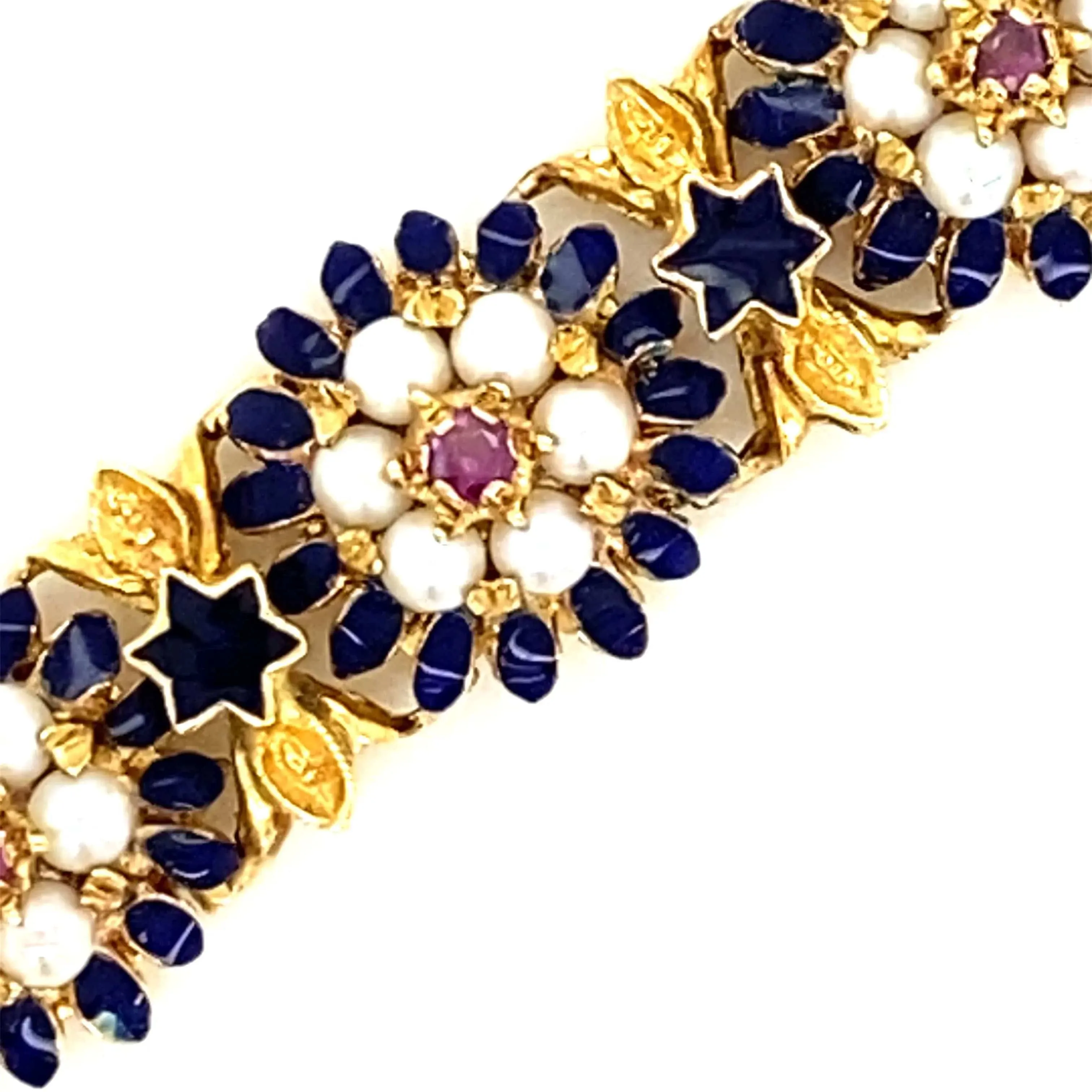 Bracelet Or Email Perle Rubis sold by 58 Facettes product image thumbnail 5