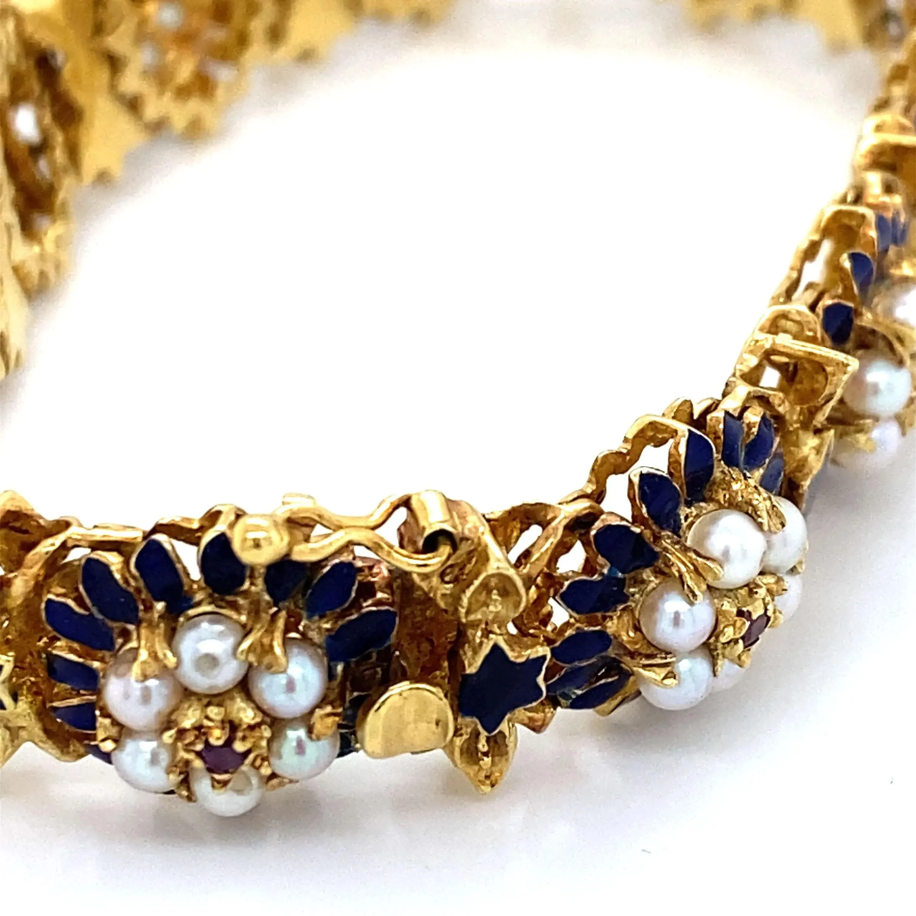 Bracelet Or Email Perle Rubis sold by 58 Facettes product image thumbnail 3