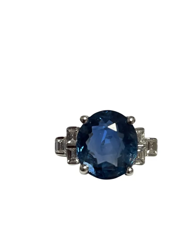 Bague Saphir Birman non Chauffé Diamants sold by 58 Facettes