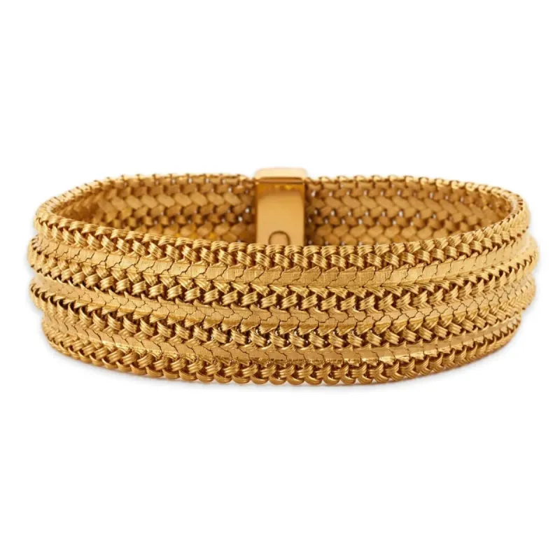Gay FRÈRES - Bracelet maille tressée or jaune sold by 58 Facettes