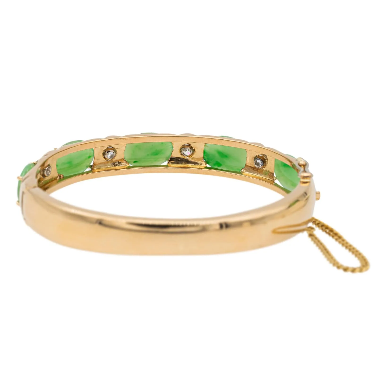 Bracelet Jonc Or jaune Jade Jadéite sold by 58 Facettes product image thumbnail 4
