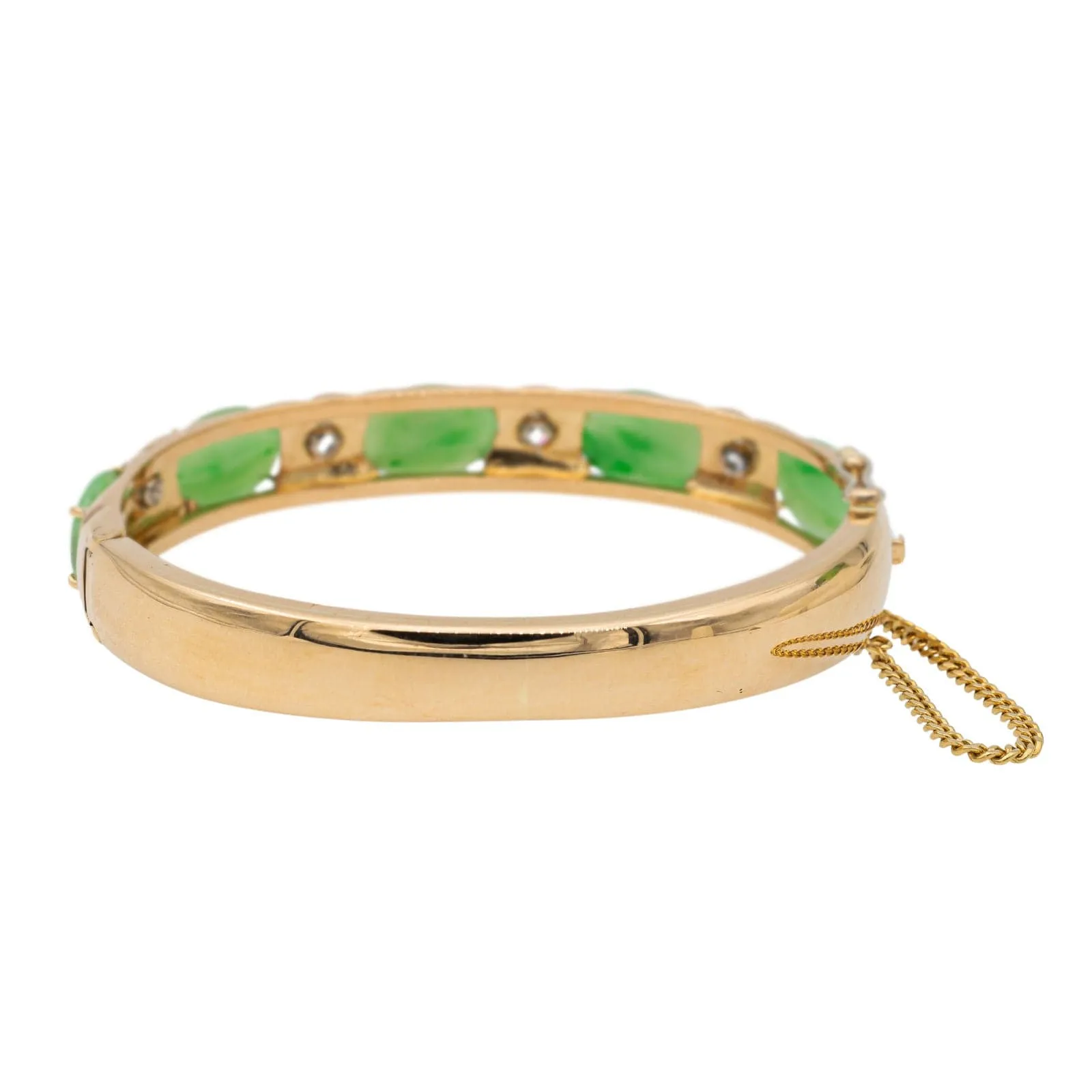 Bracelet Jonc Or jaune Jade Jadéite sold by 58 Facettes product image thumbnail 5