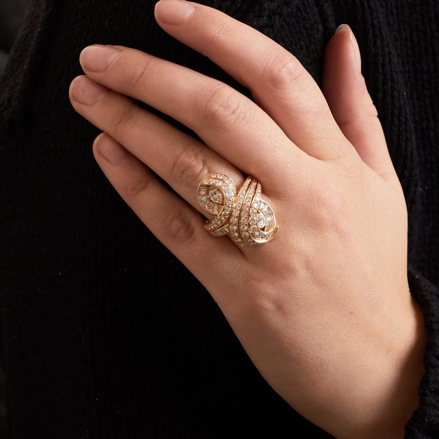 Bague or jaune Diamants sold by 58 Facettes product image thumbnail 2