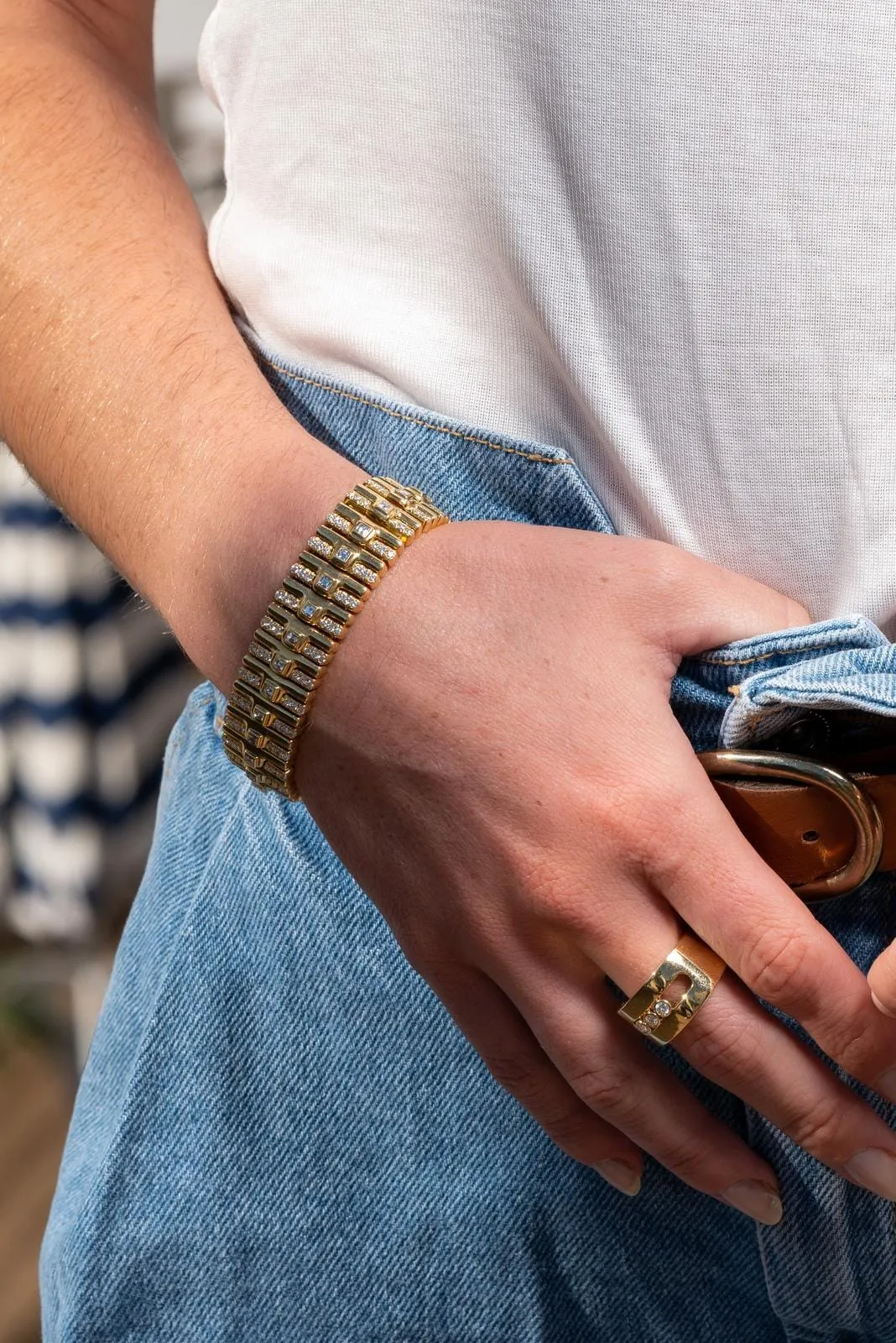 Bracelet Or jaune Diamant sold by 58 Facettes product image thumbnail 2