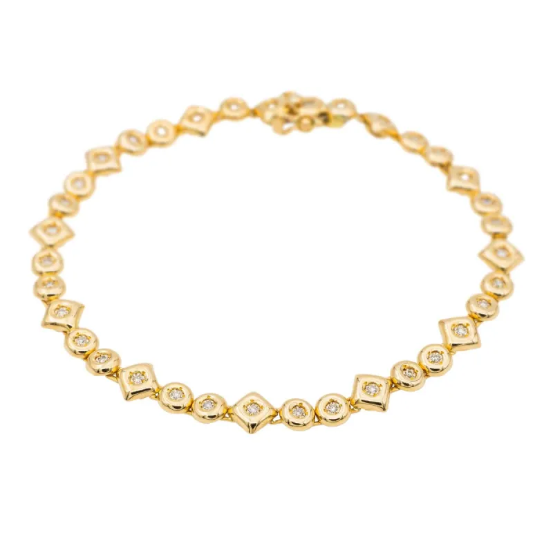 Bracelet Or jaune Diamant sold by 58 Facettes