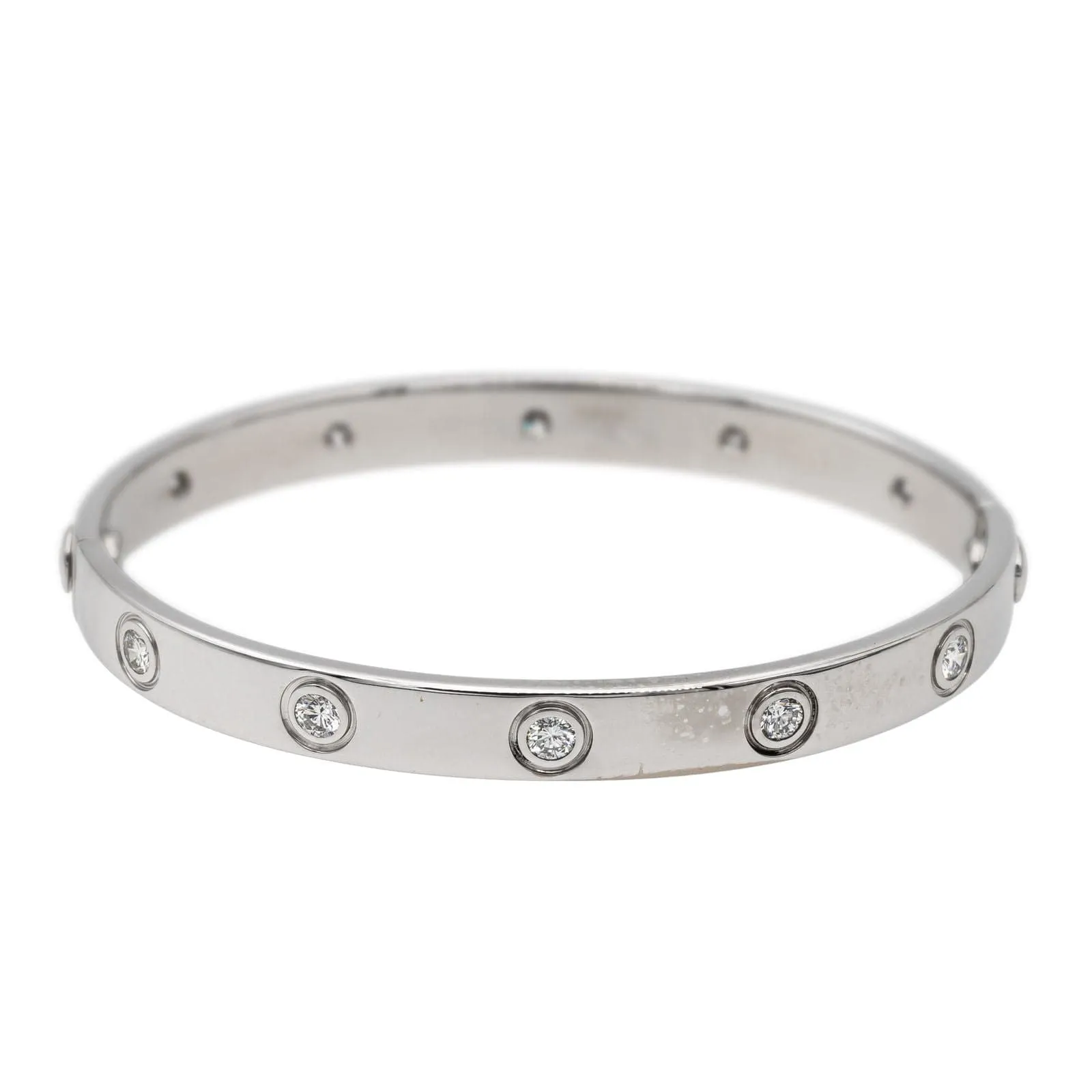 Cartier Bracelet Jonc Love Or blanc Diamant sold by 58 Facettes