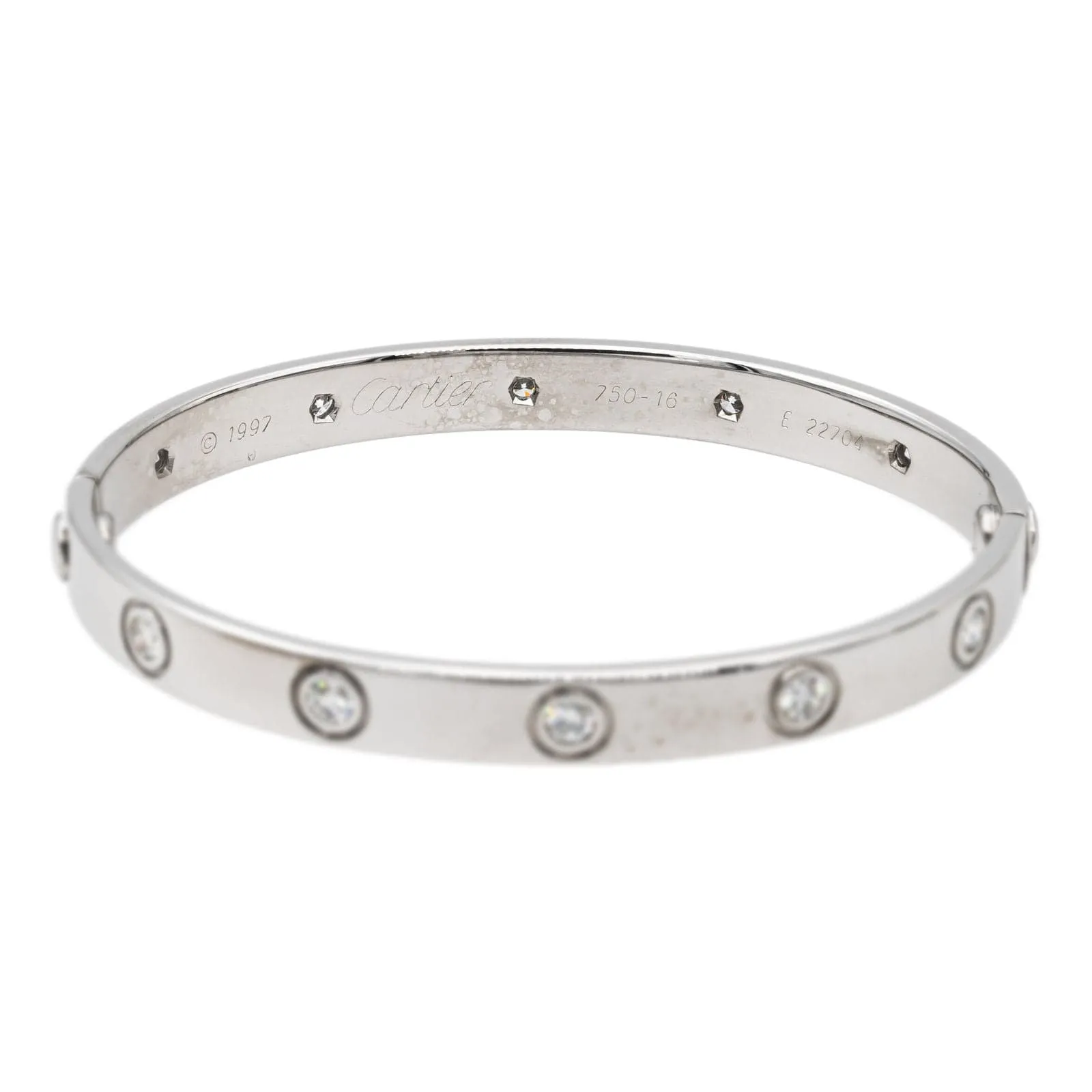 Cartier Bracelet Jonc Love Or blanc Diamant sold by 58 Facettes product image thumbnail 5