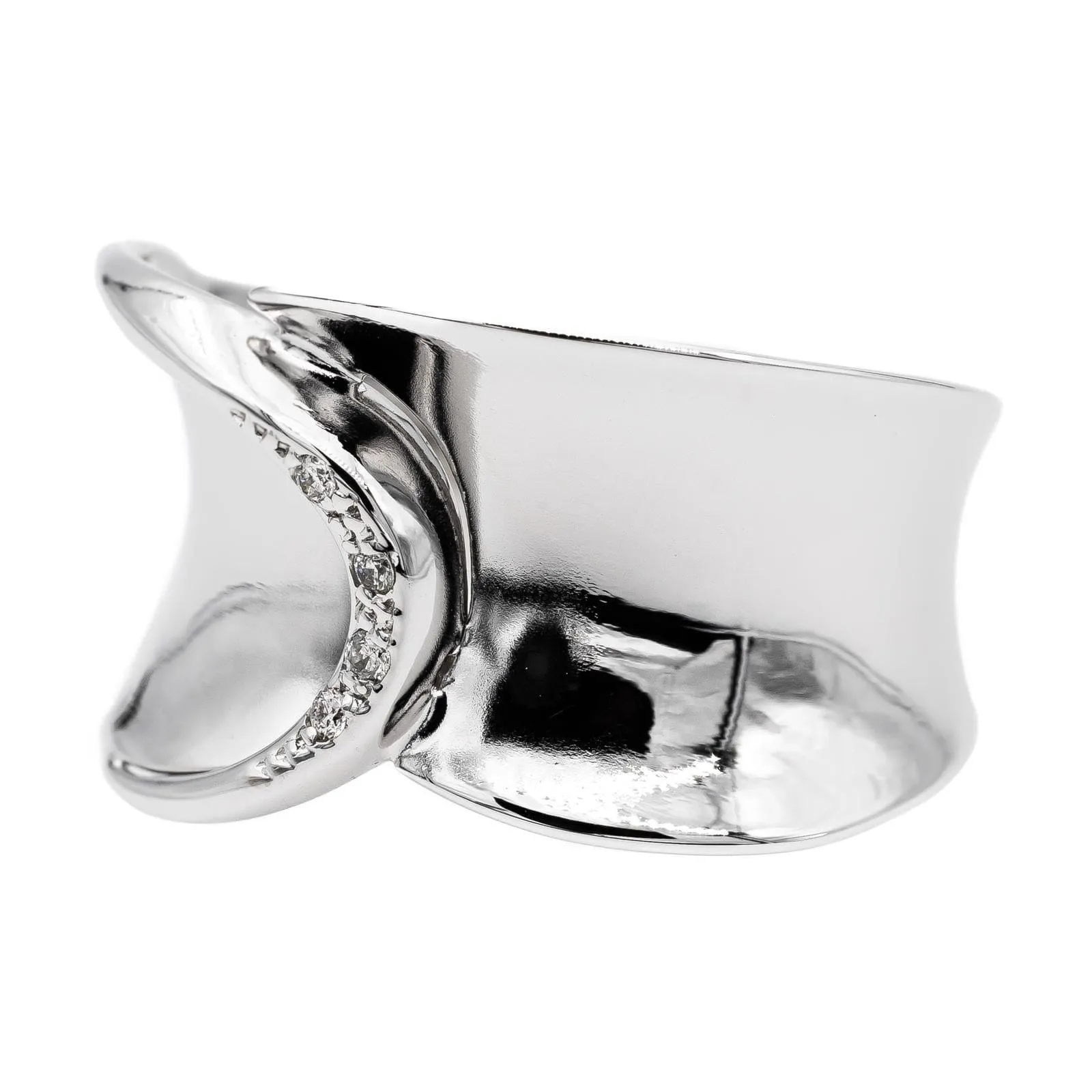 Bague Bandeau Or blanc Diamant sold by 58 Facettes product image thumbnail 3