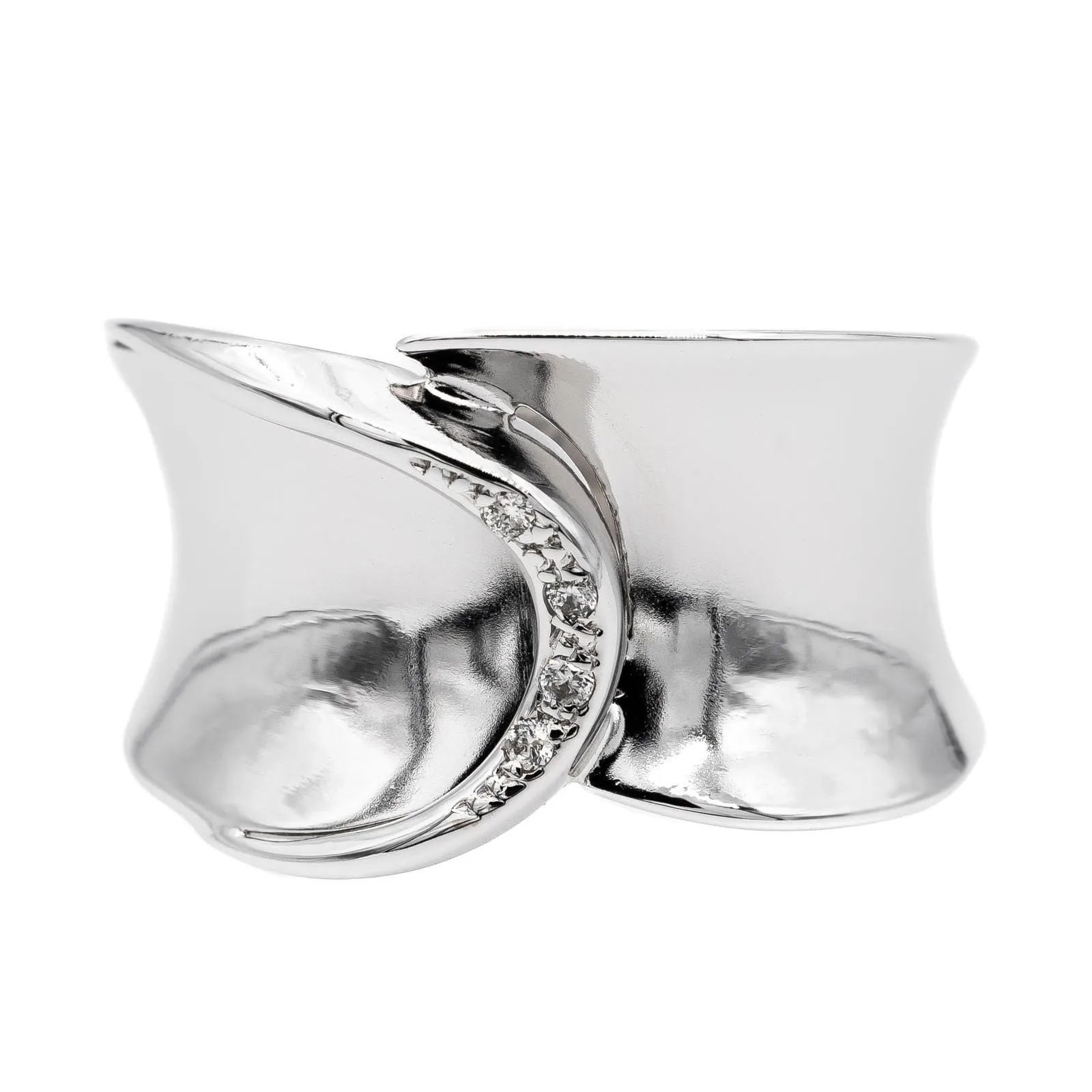 Bague Bandeau Or blanc Diamant sold by 58 Facettes