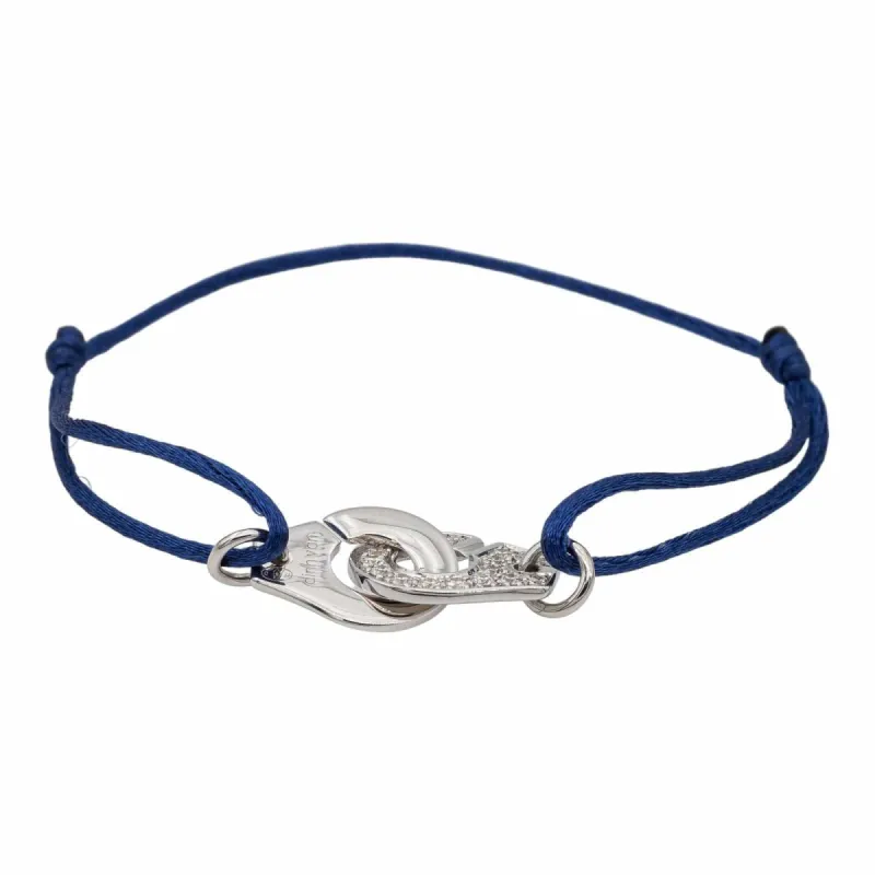Dinh Van Bracelet Cordon Menottes Or blanc Diamant sold by 58 Facettes