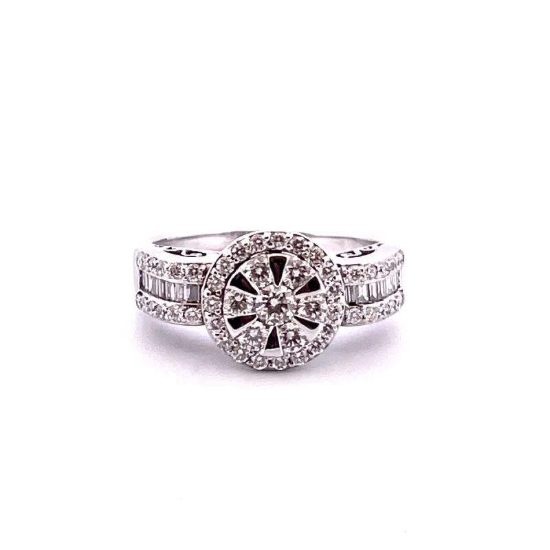 Bague Or blanc Diamants sold by 58 Facettes