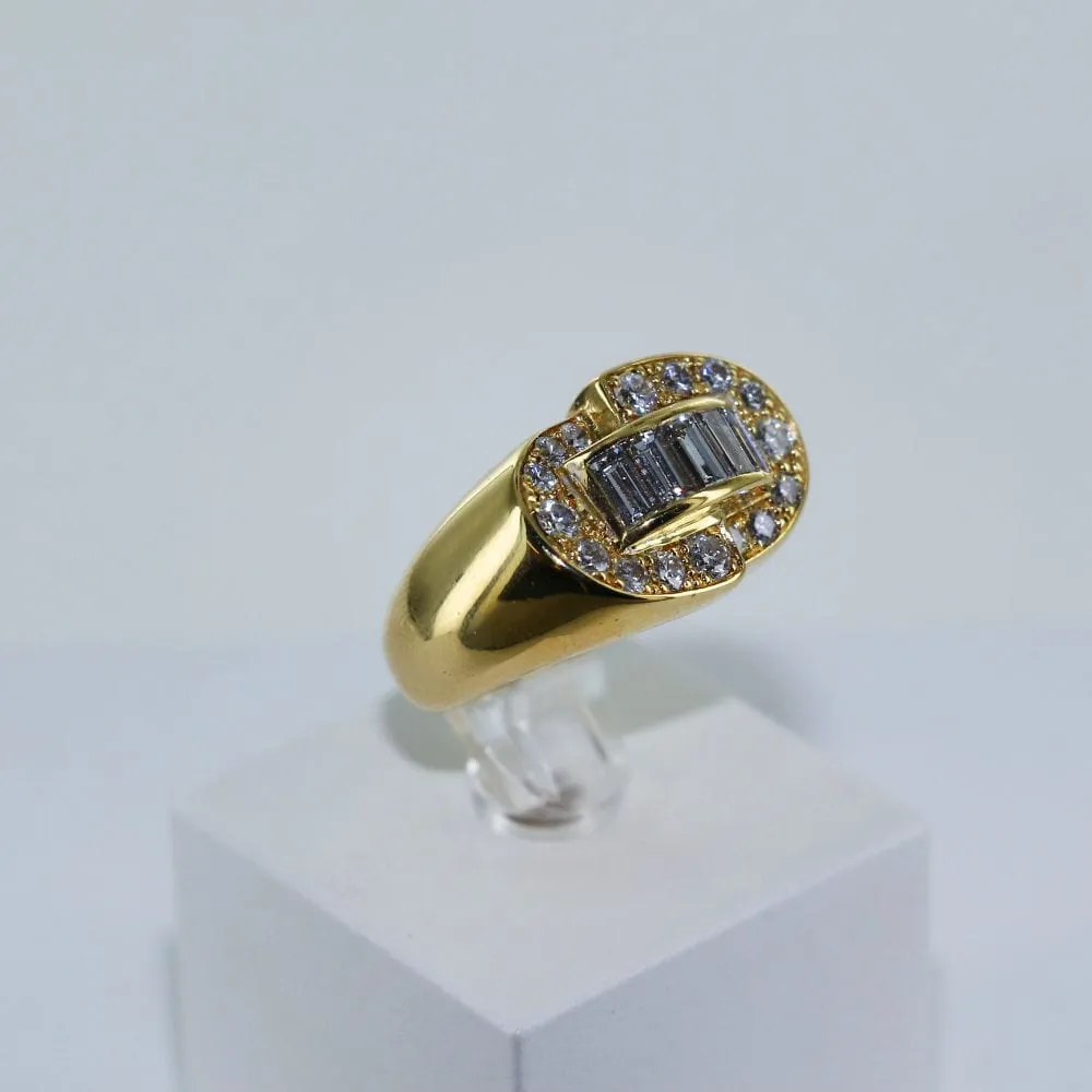 Bague jonc or jaune et diamants sold by 58 Facettes product image thumbnail 5