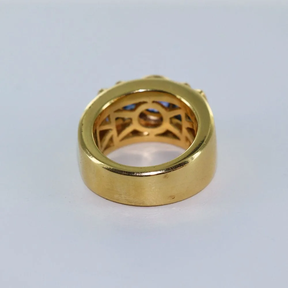 Bague tank saphirs et diamants sold by 58 Facettes product image thumbnail 5