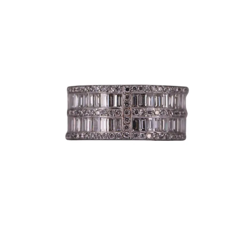 Bague Zigzag Or blanc et Diamants sold by 58 Facettes