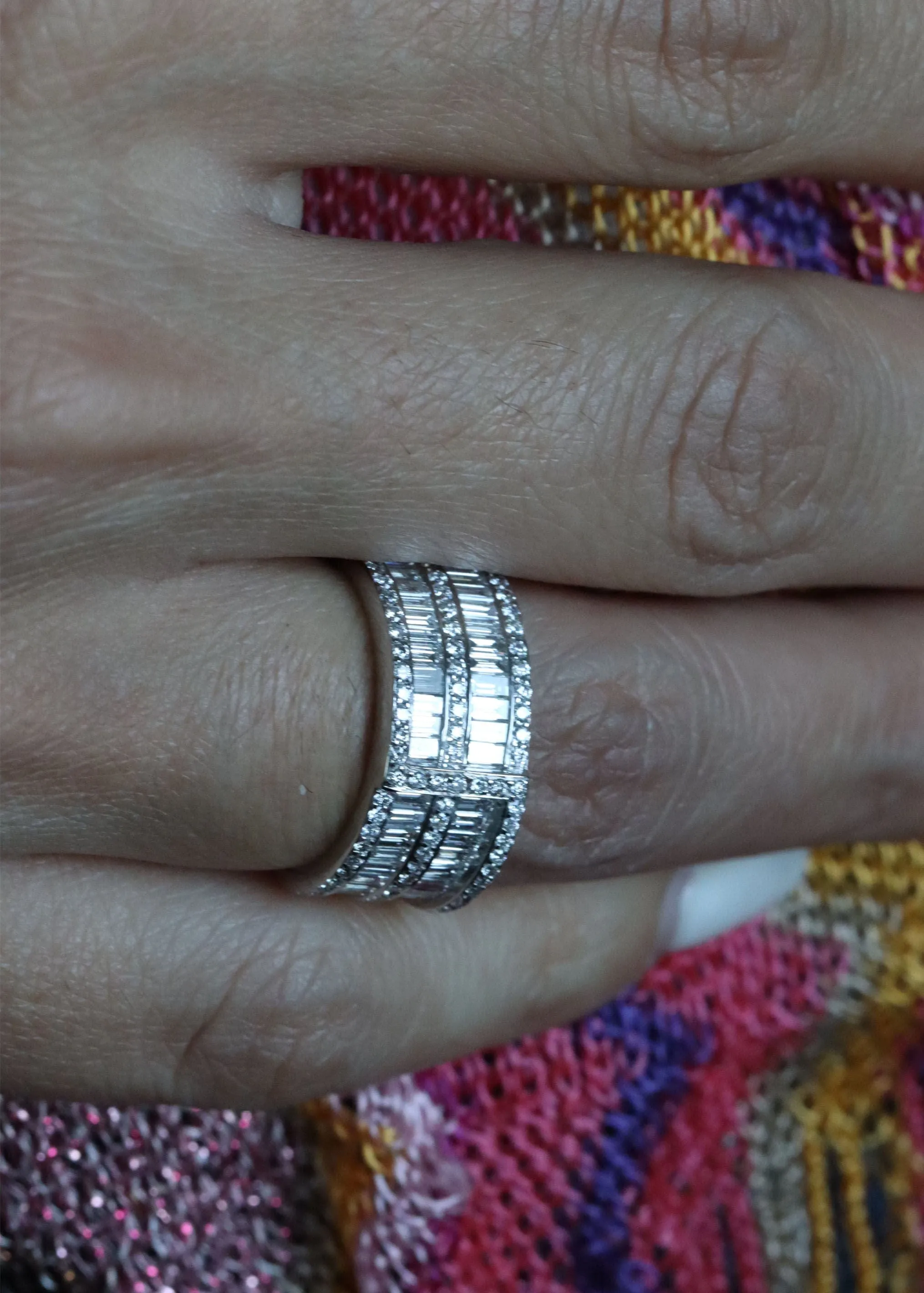 Bague Zigzag Or blanc et Diamants sold by 58 Facettes product image thumbnail 5