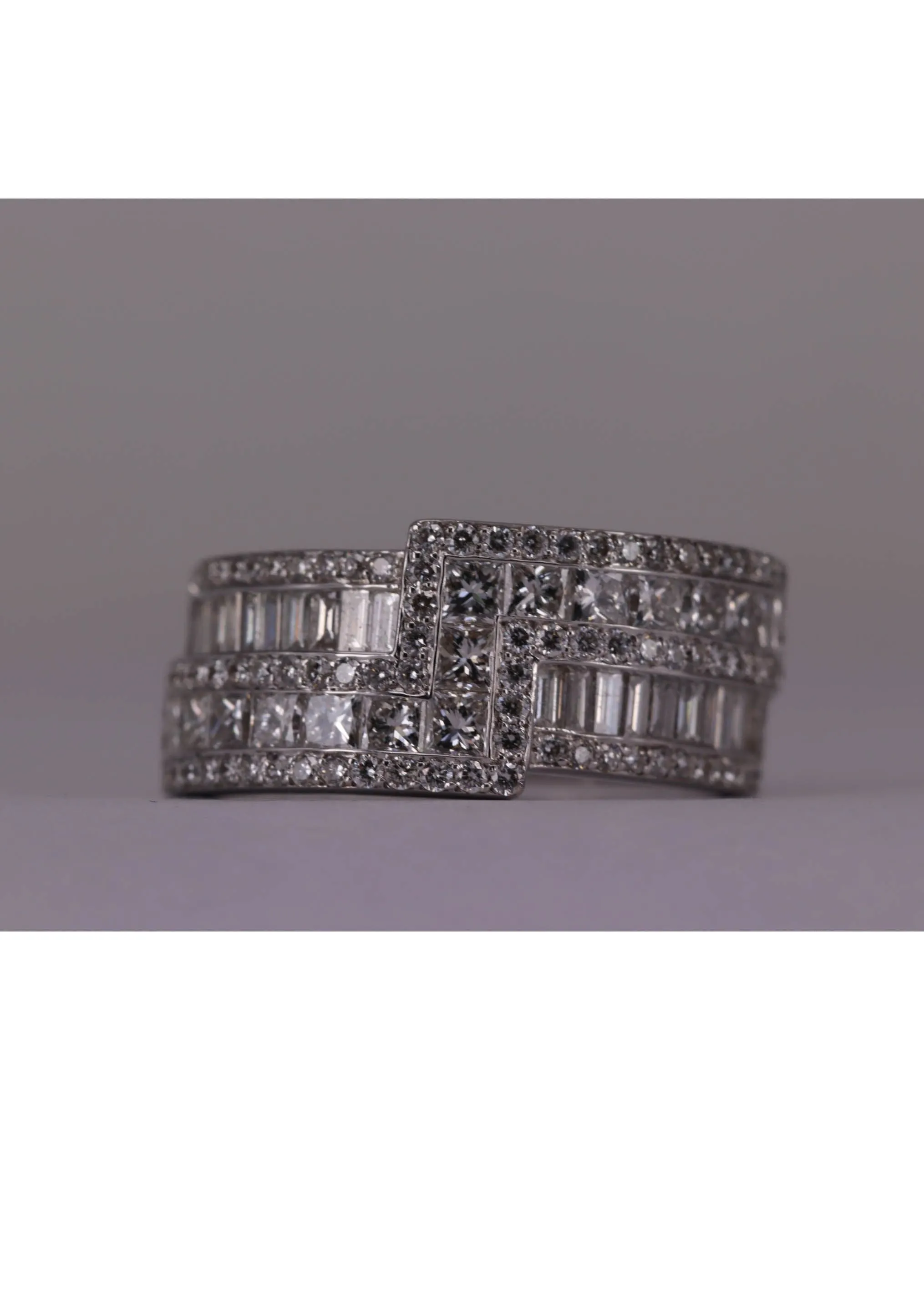 Bague Zigzag Or blanc et Diamants sold by 58 Facettes product image thumbnail 3