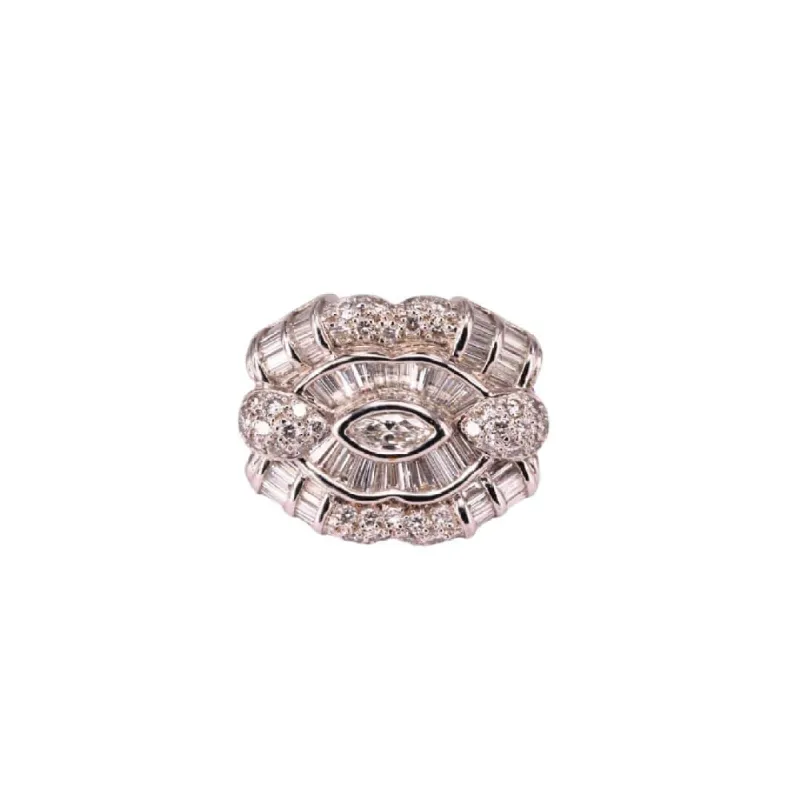 Bague Or blanc et Diamants sold by 58 Facettes