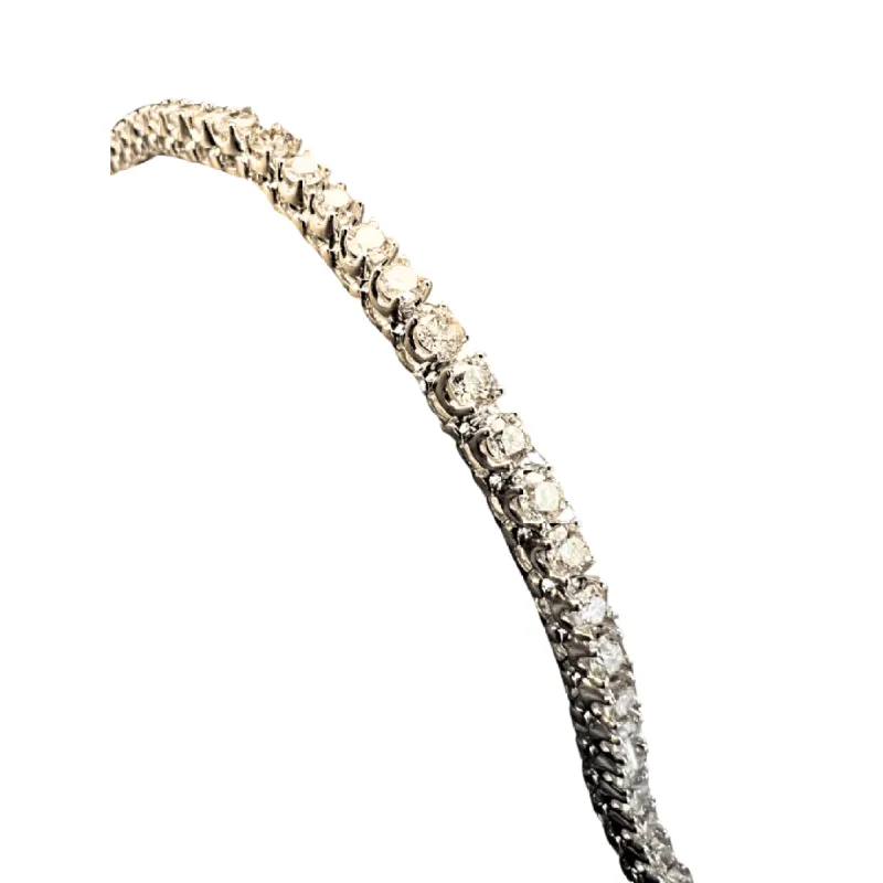 Bracelet tennis Or blanc et Diamants sold by 58 Facettes