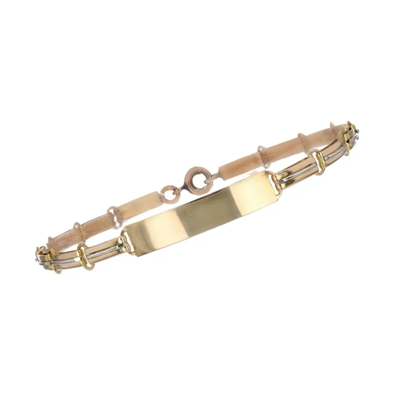 Bracelet gourmette 2 ors sold by 58 Facettes