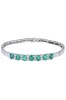 BRACELET ARTICULÉ ÉMERAUDES ET DIAMANTS sold by 58 Facettes