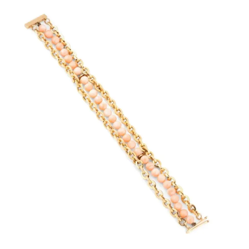Bracelet Or Corail peau d'ange. made by 58 Facettes