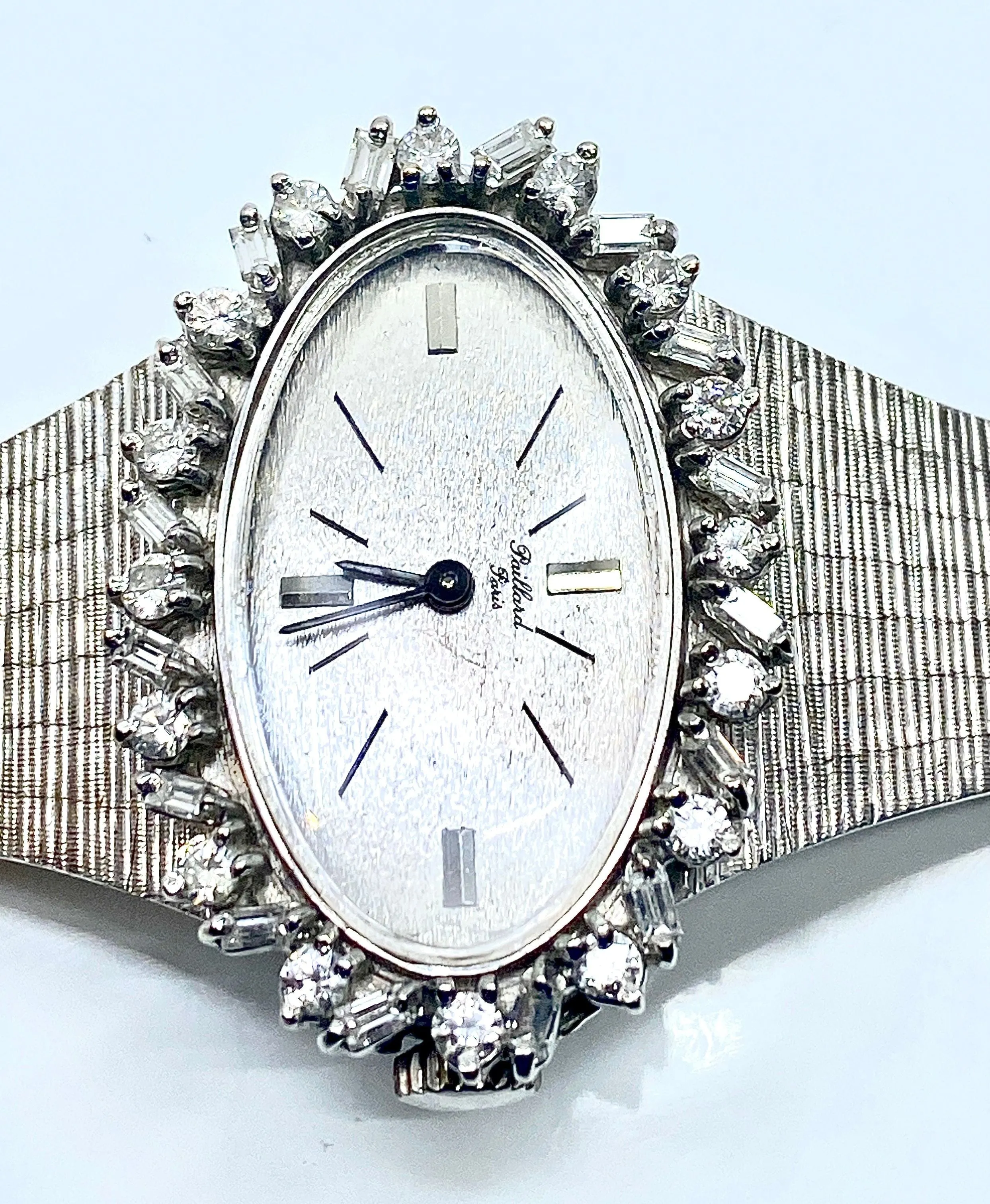 PAILLARD - Montre dame Or Diamants ronds et baguettes sold by 58 Facettes product image thumbnail 4