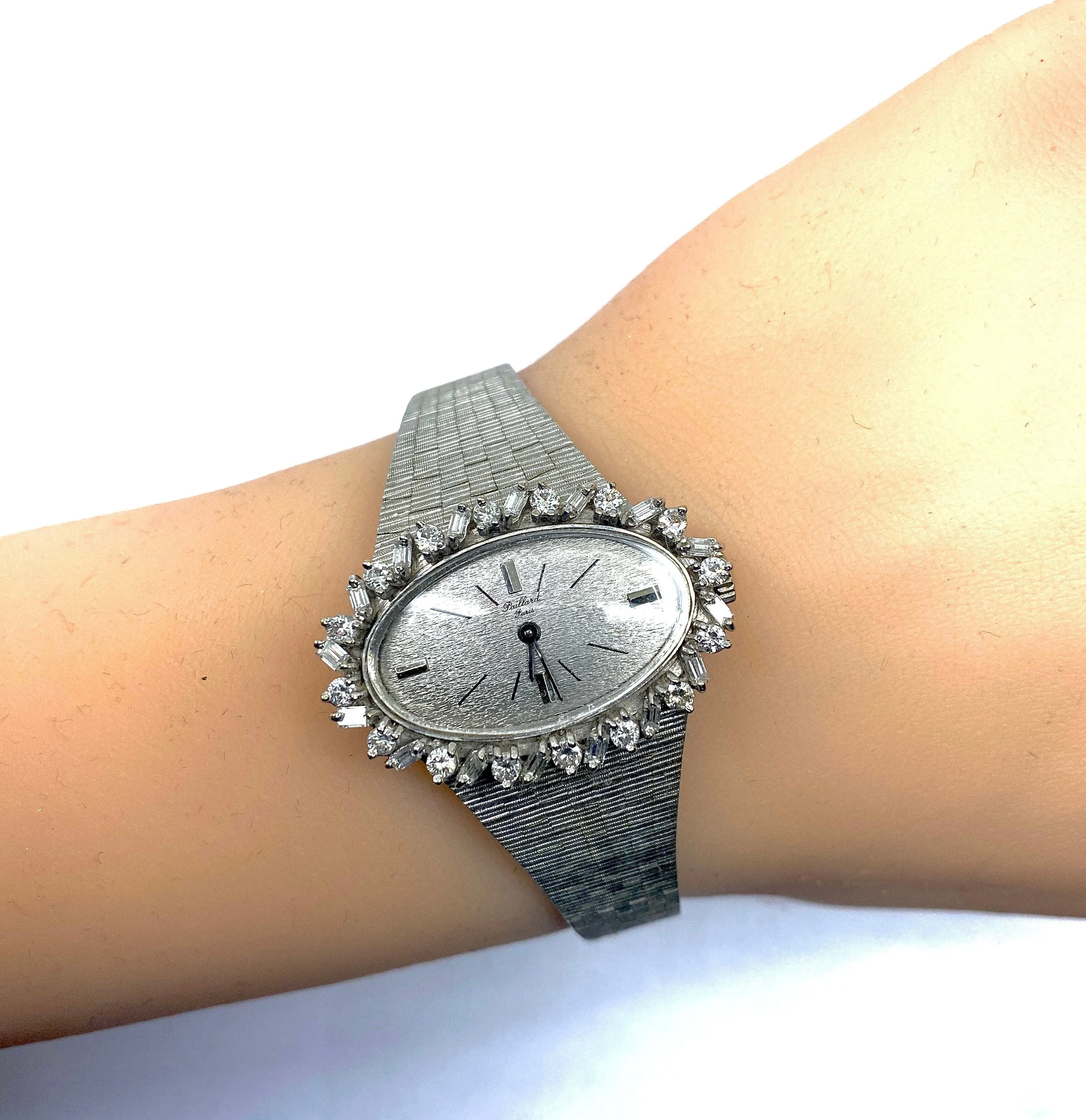 PAILLARD - Montre dame Or Diamants ronds et baguettes sold by 58 Facettes product image thumbnail 3