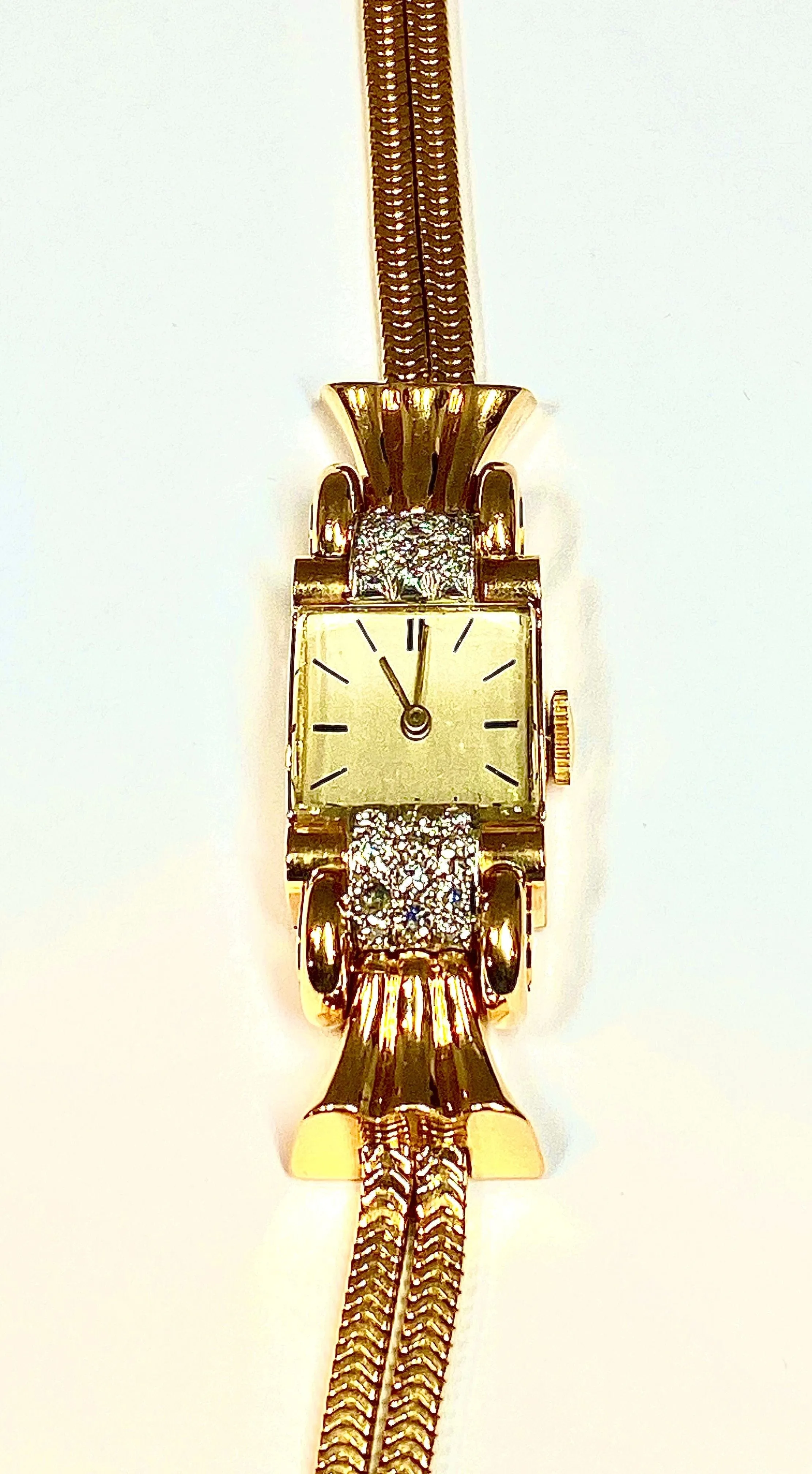 Montre dame Or Diamants, vers 1940 sold by 58 Facettes product image thumbnail 2