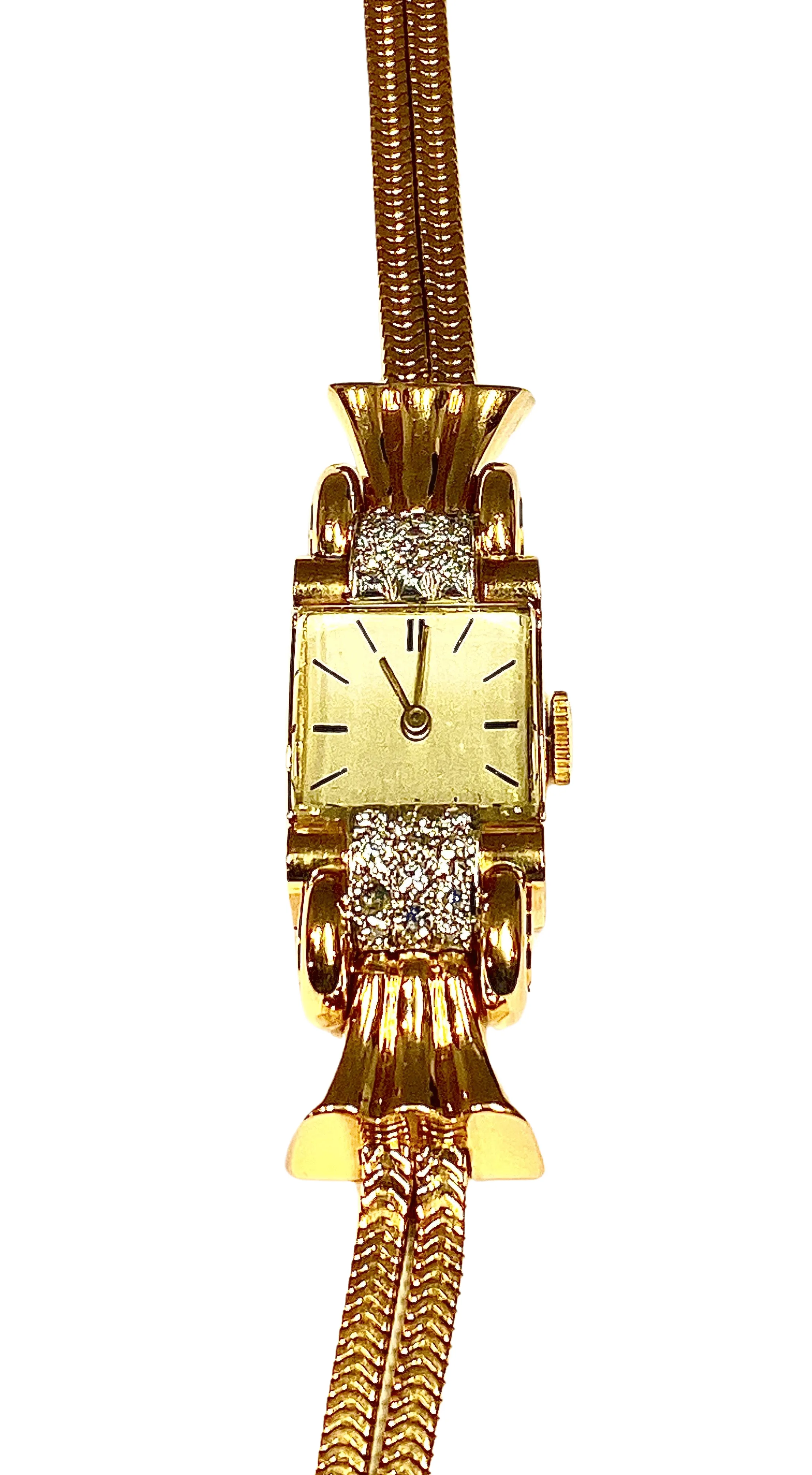 Montre dame Or Diamants, vers 1940 sold by 58 Facettes