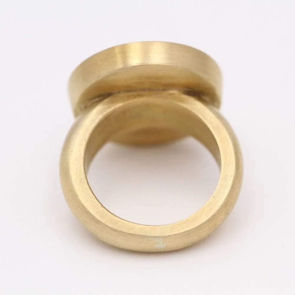 AZTECA Gold Ring with Lapis Lazuli sold by 58 Facettes product image thumbnail 2