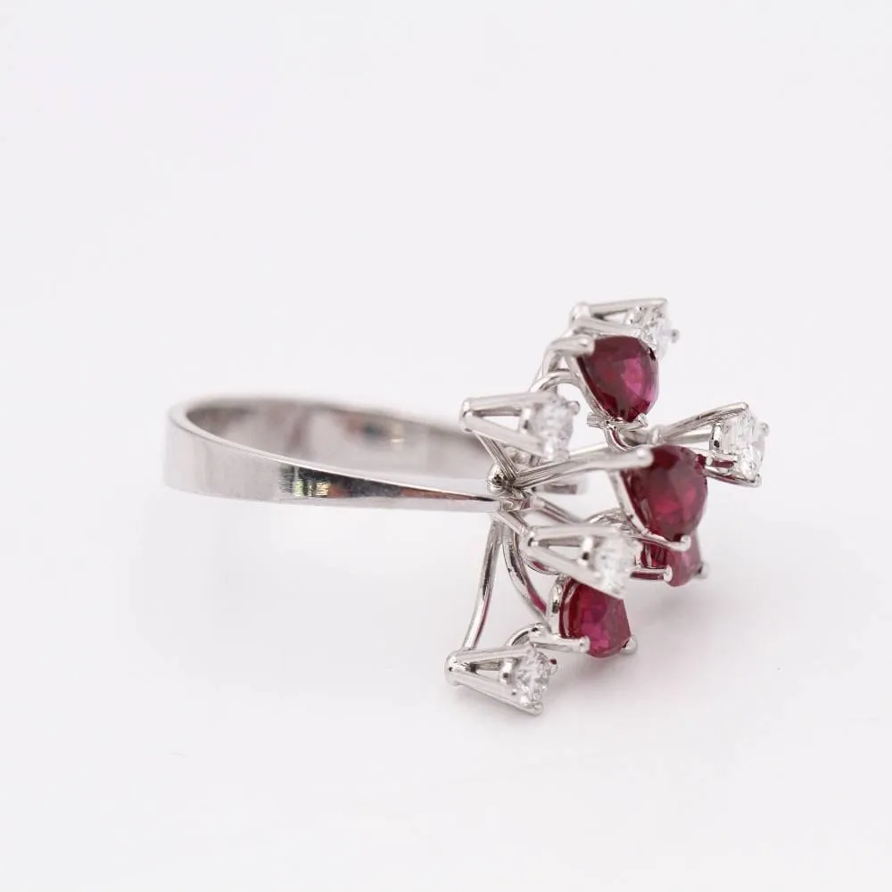 HARRY WINSTON inspired platinum ring sold by 58 Facettes product image thumbnail 2