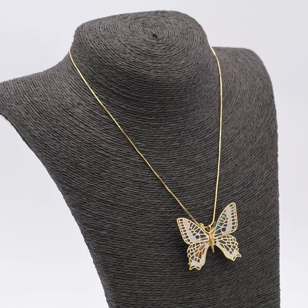 Butterfly in gold and enamel. Double function. sold by 58 Facettes product image thumbnail 5