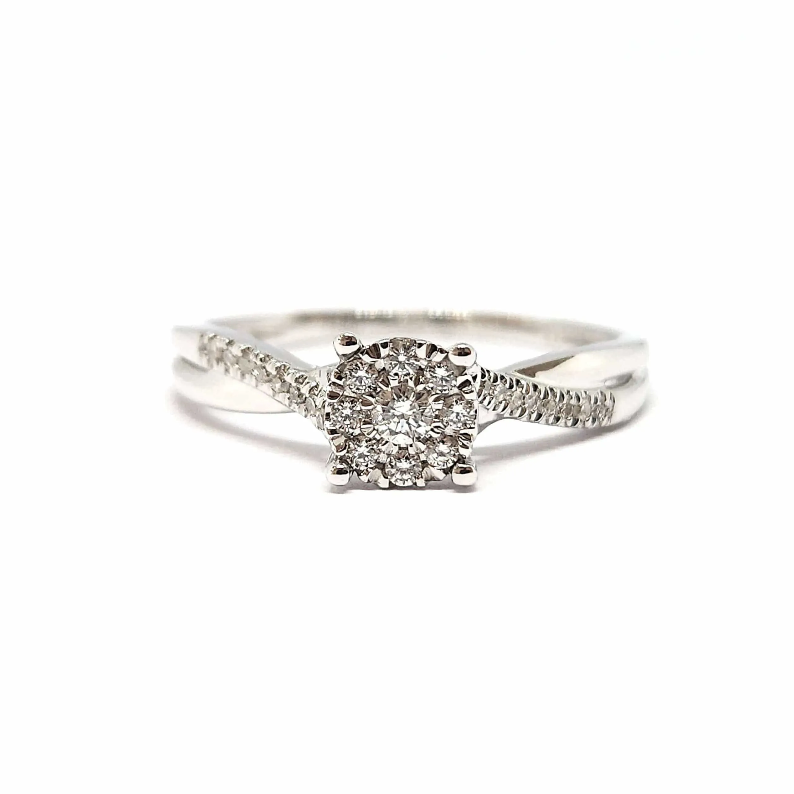 Bague diamants or blanc sold by 58 Facettes