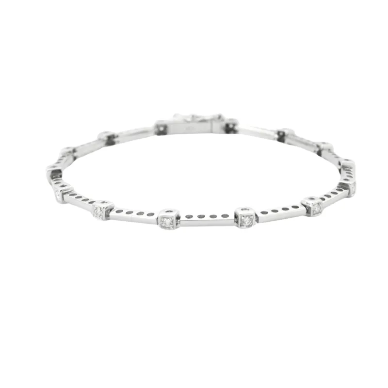 Bracelet maillons rectangulaires Diamants sold by 58 Facettes