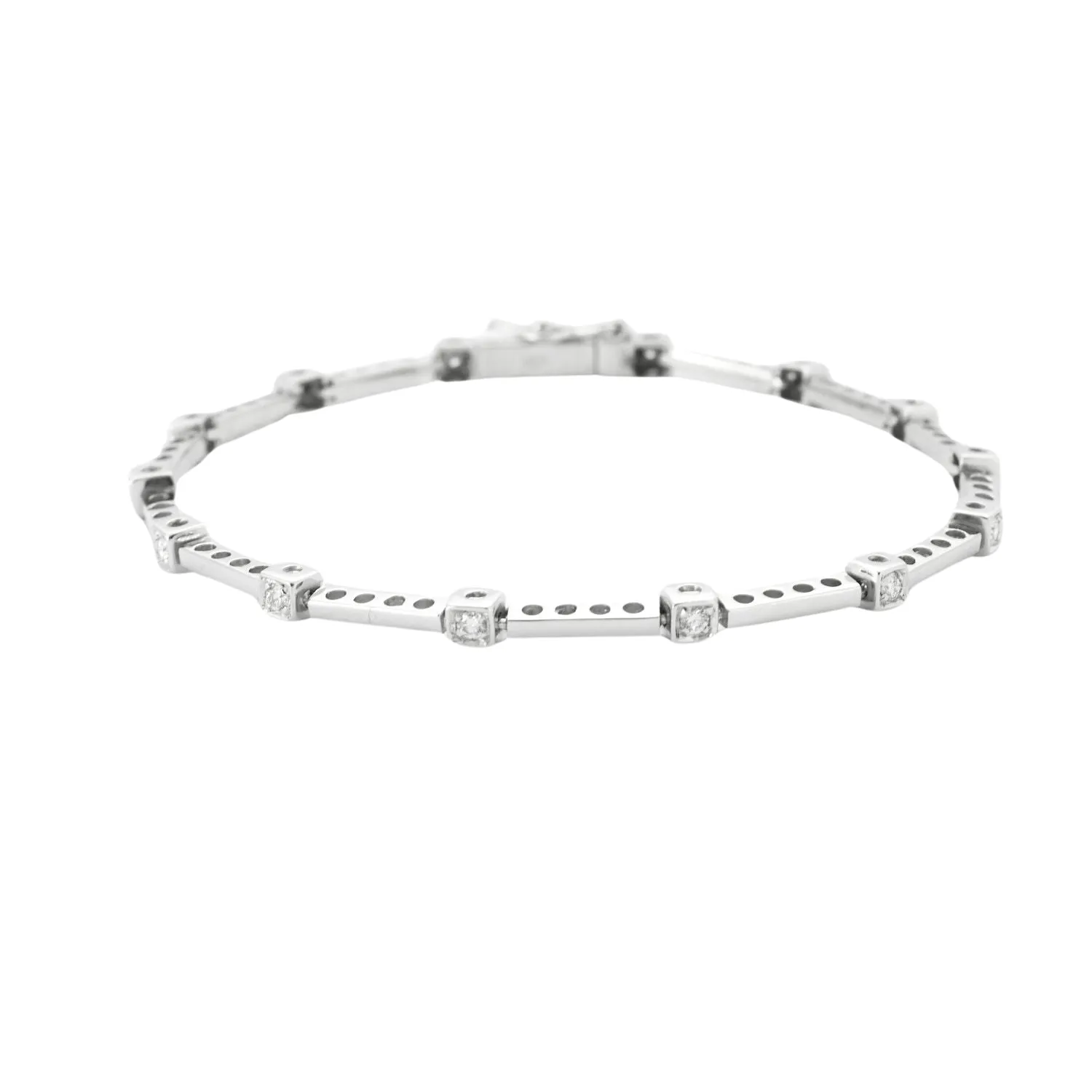 Bracelet maillons rectangulaires Diamants sold by 58 Facettes