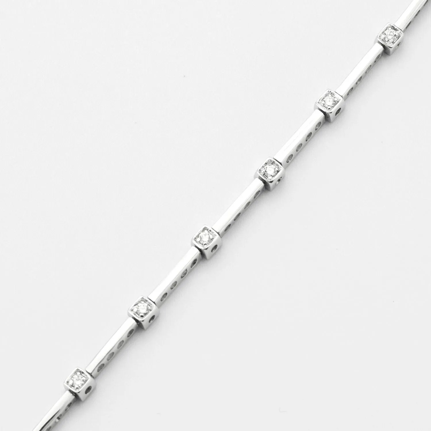 Bracelet maillons rectangulaires Diamants sold by 58 Facettes product image thumbnail 5