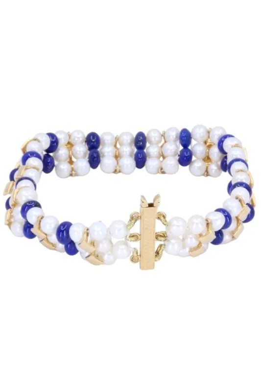 BRACELET 3 RANGS PERLES DE CULTURE sold by 58 Facettes