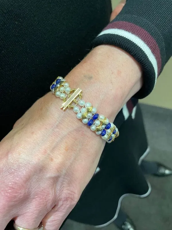 BRACELET 3 RANGS PERLES DE CULTURE sold by 58 Facettes product image thumbnail 2