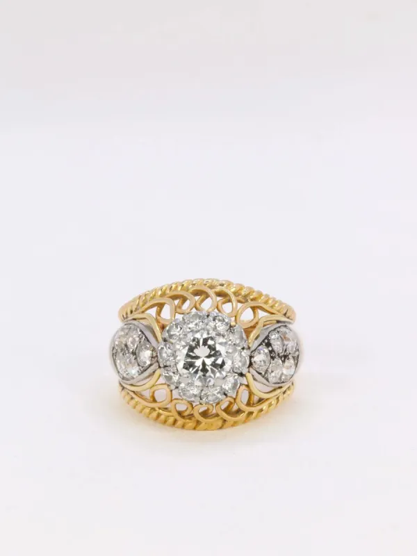 Bague dôme diamant sold by 58 Facettes