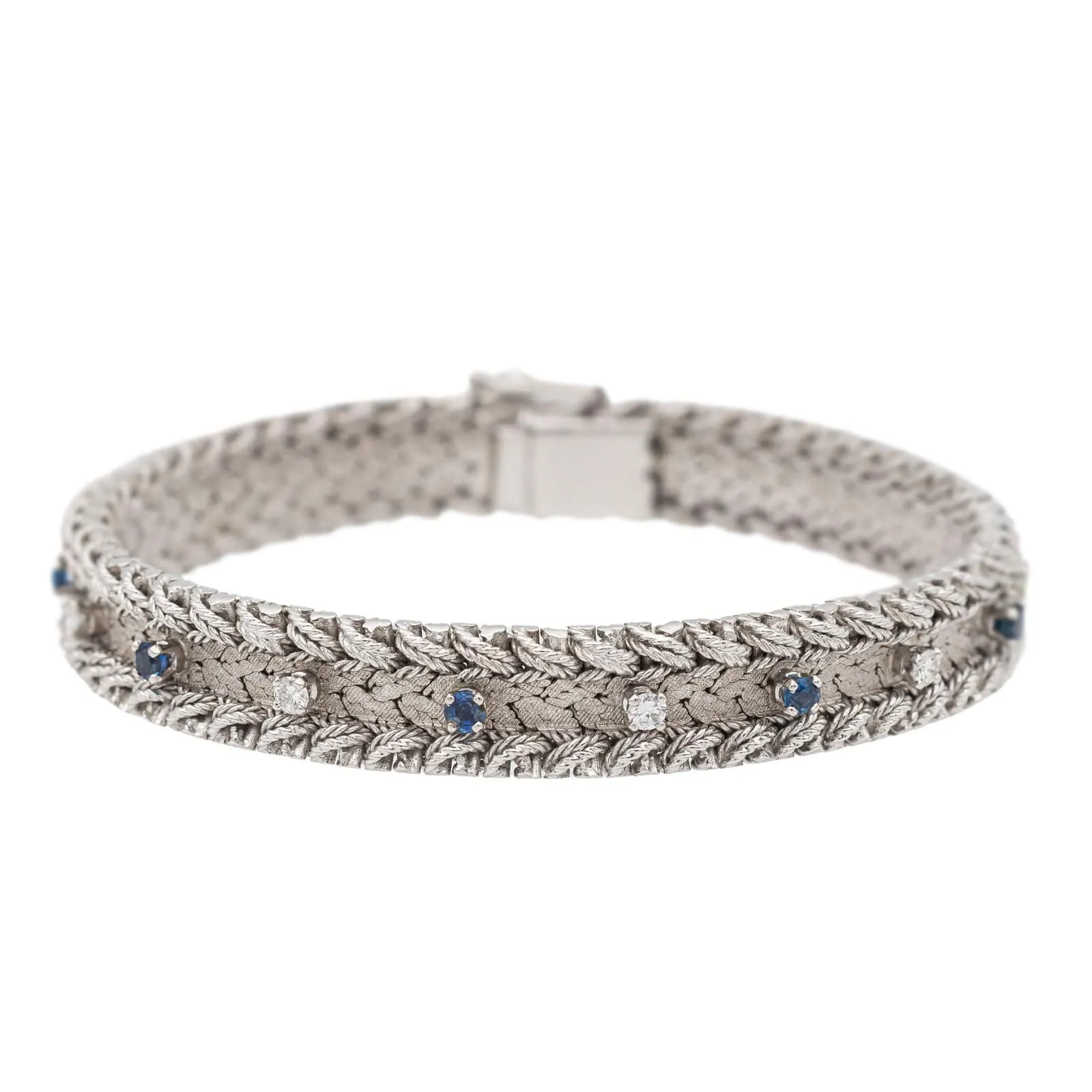 Bracelet Manchette Or blanc Diamant sold by 58 Facettes