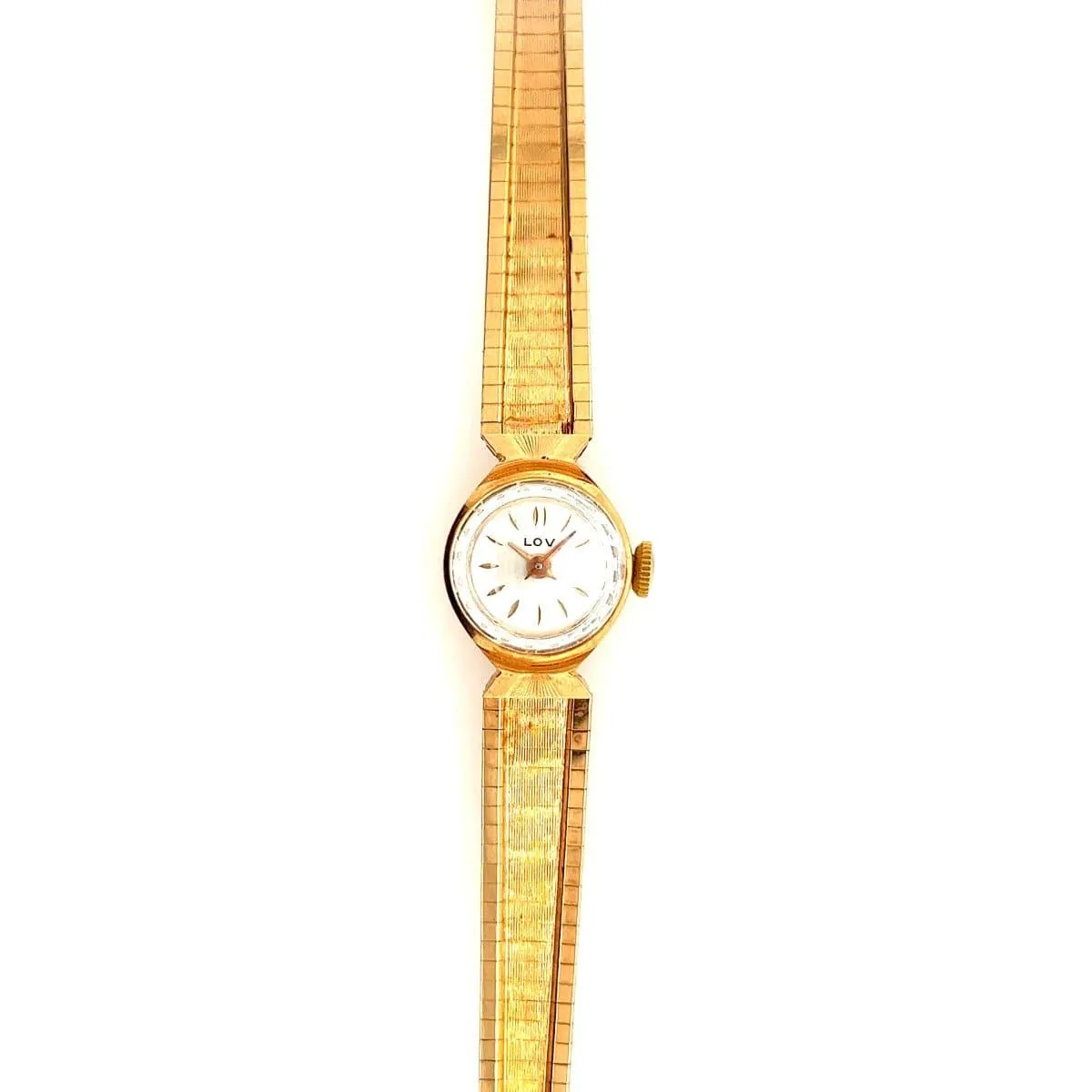 Montre Vintage Femme Lov Cadran Blanc Cassé Or Jaune 18 Carats sold by 58 Facettes