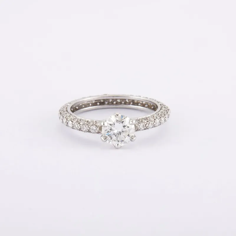 Bague Solitaire Diamant 0.93 carat sold by 58 Facettes
