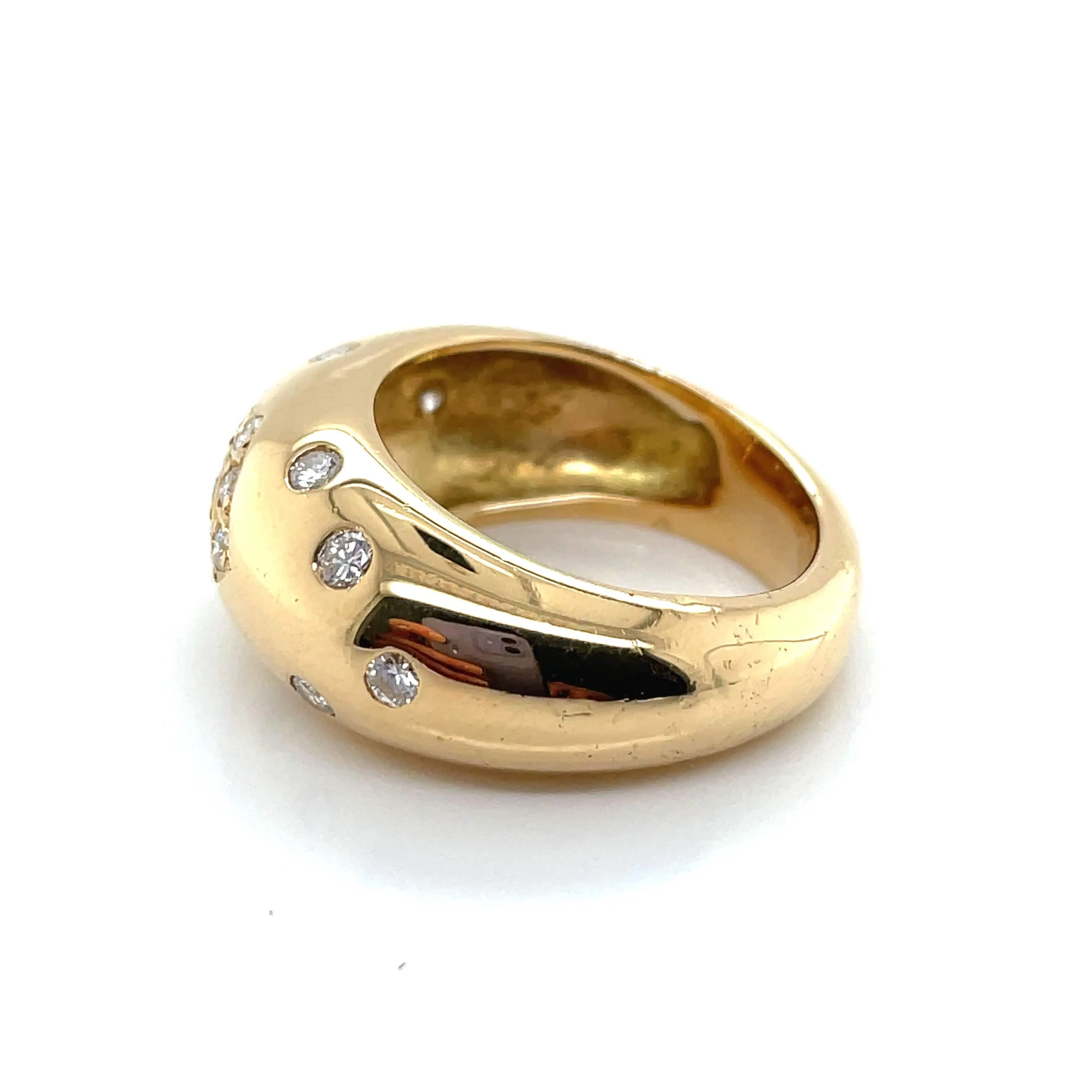 Bague Jonc Diamants Or Jaune sold by 58 Facettes product image thumbnail 4