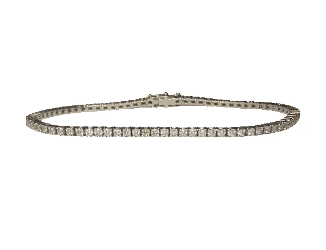 BRACELET RIVIERE TENNIS DIAMANTS 2 CTS sold by 58 Facettes