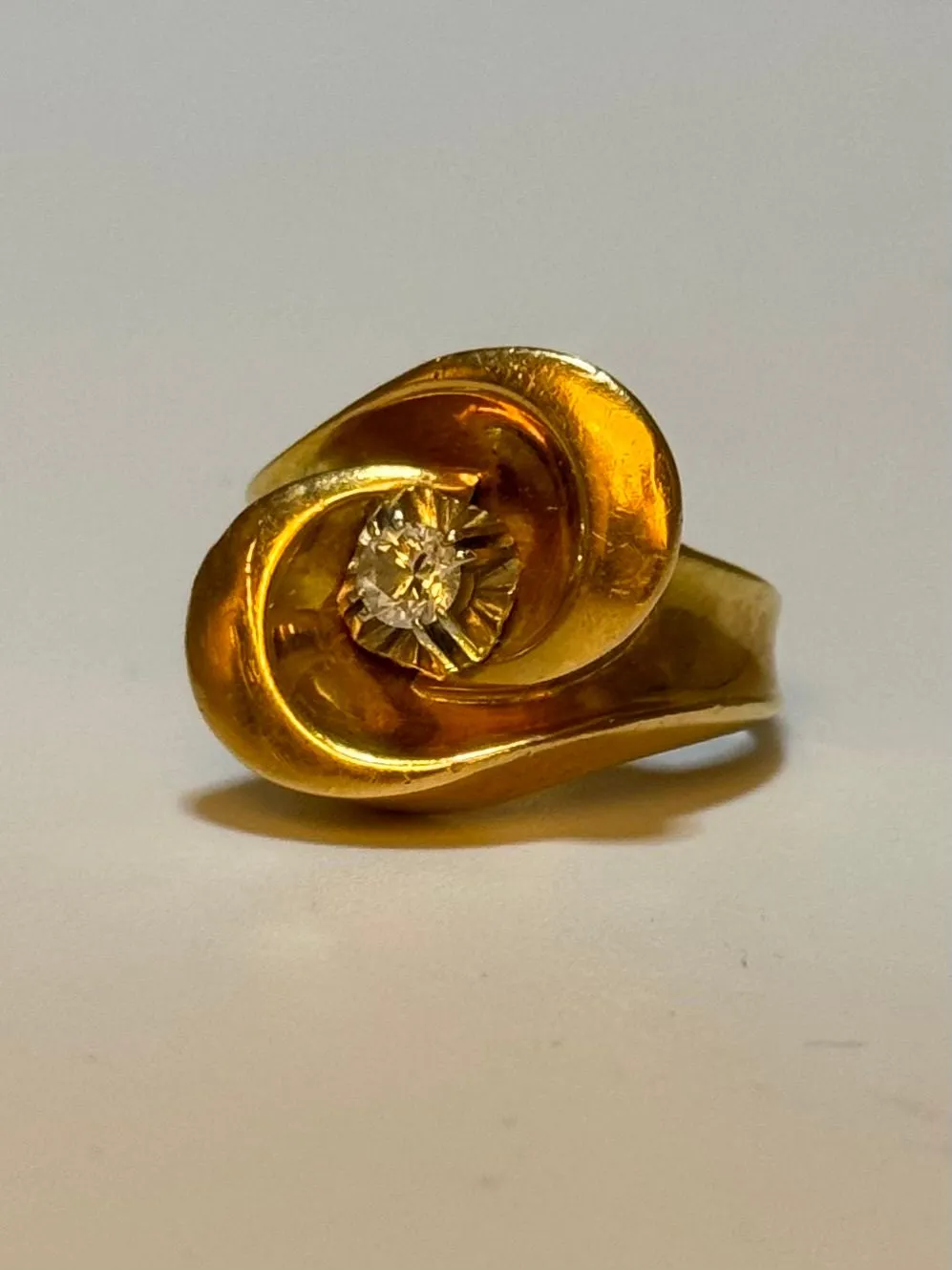 Bague tank diamants or jaune sold by 58 Facettes product image thumbnail 4