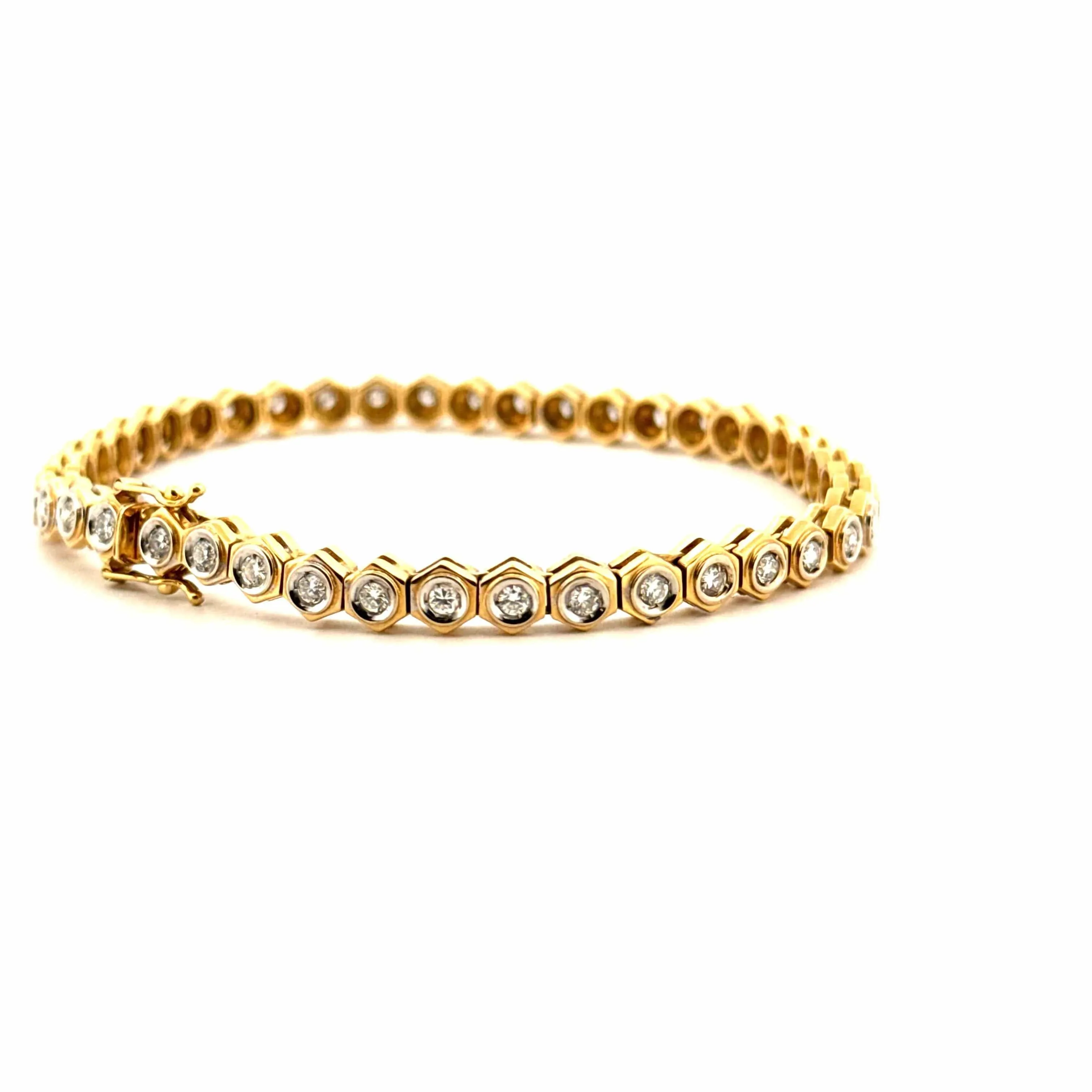 Bracelet rivière or jaune, diamants sold by 58 Facettes product image thumbnail 5
