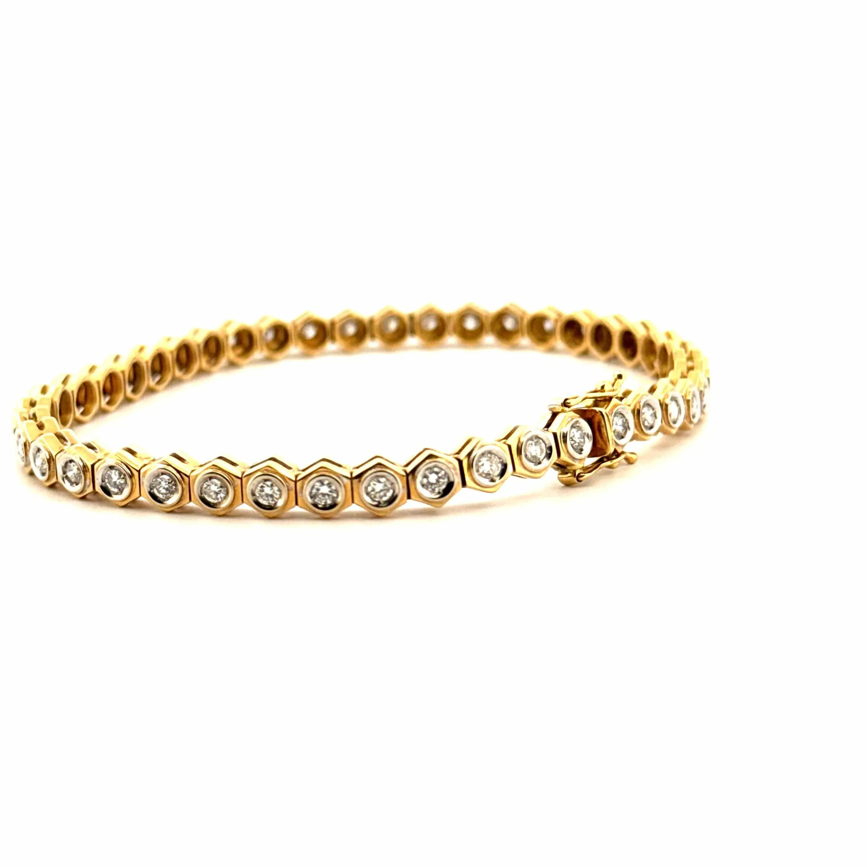 Bracelet rivière or jaune, diamants sold by 58 Facettes product image thumbnail 4