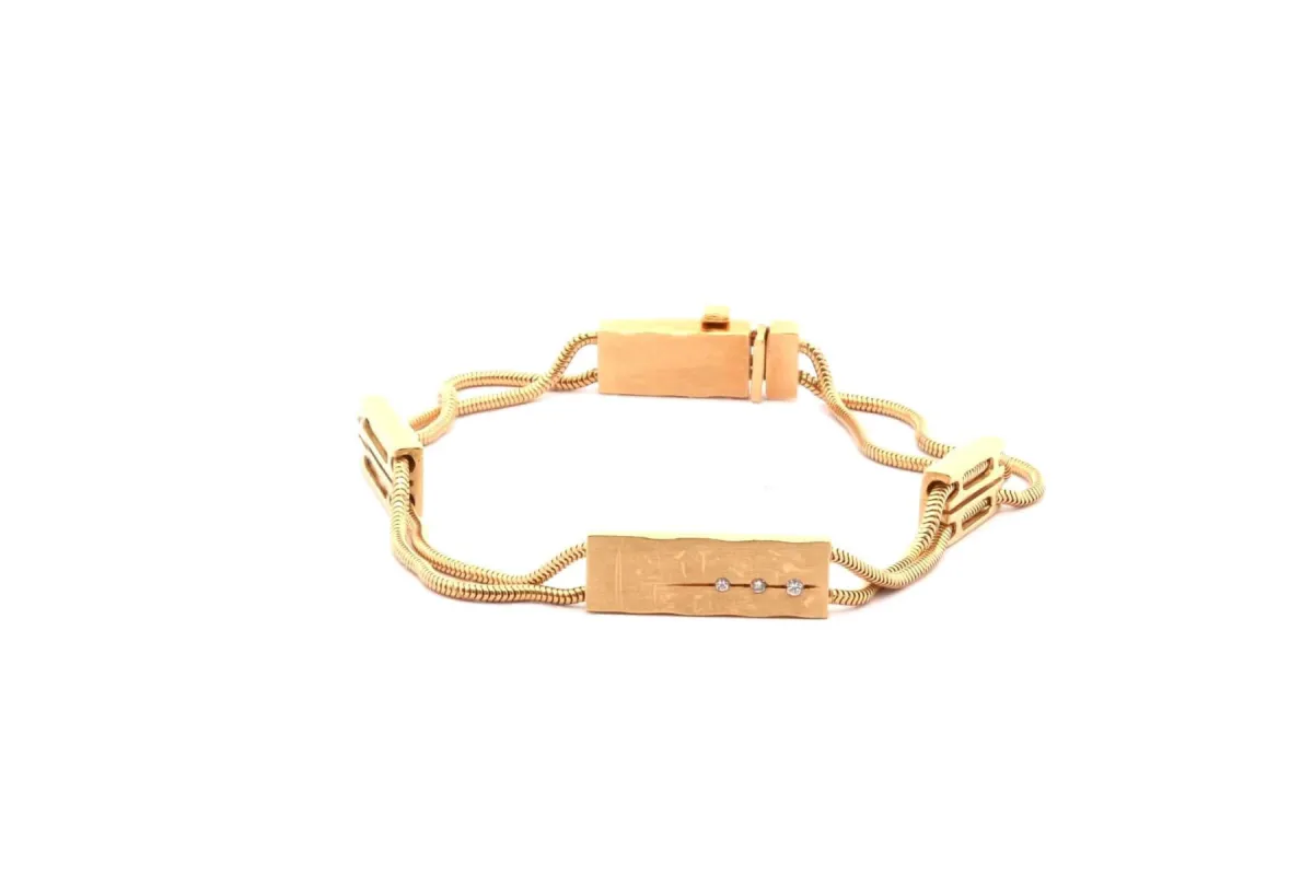 H. STERN - Bracelet or jaune et diamants sold by 58 Facettes