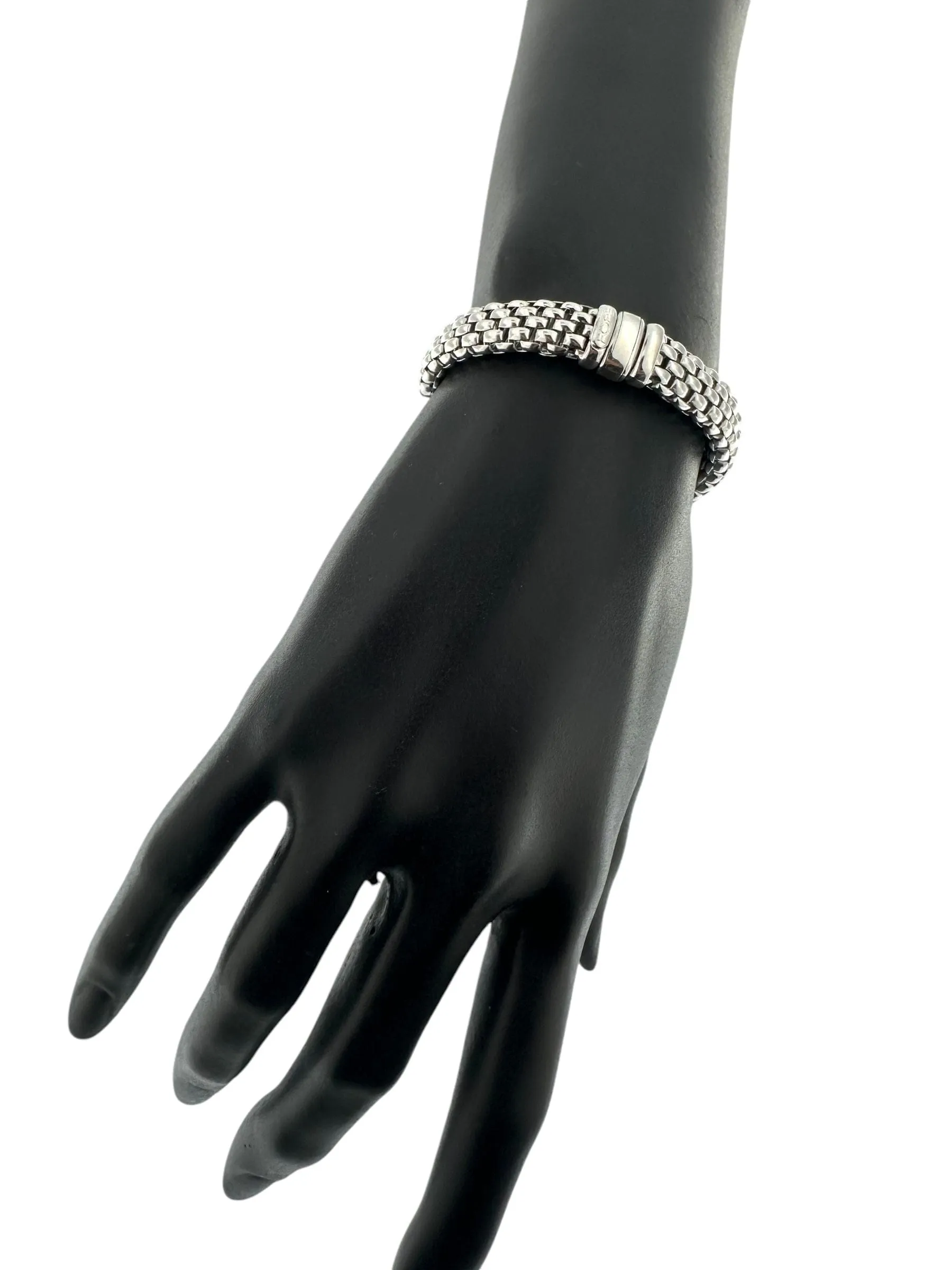 Bracelet en or blanc avec motif brique FOPE sold by 58 Facettes product image thumbnail 5