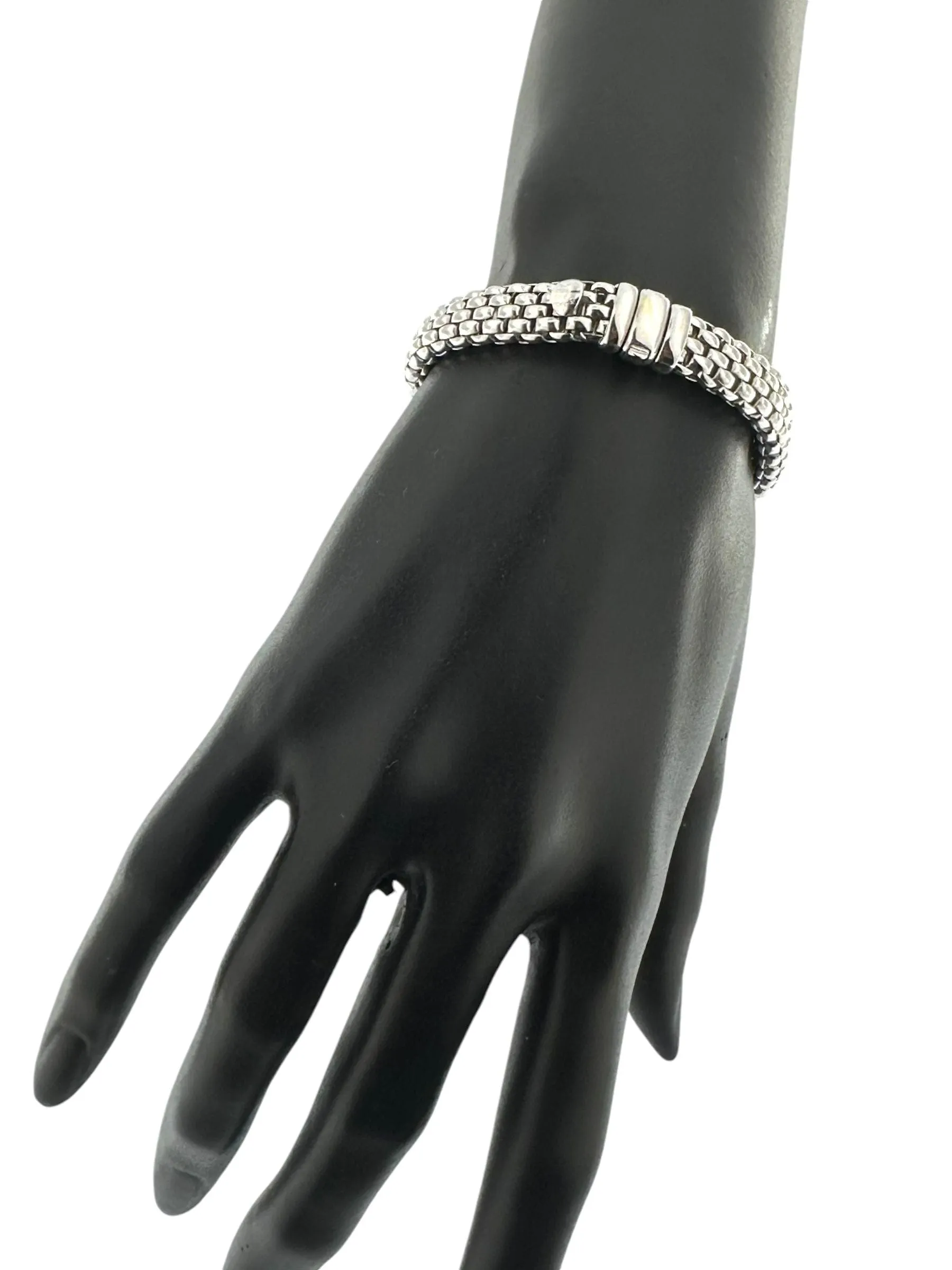 Bracelet en or blanc avec motif brique FOPE sold by 58 Facettes product image thumbnail 2